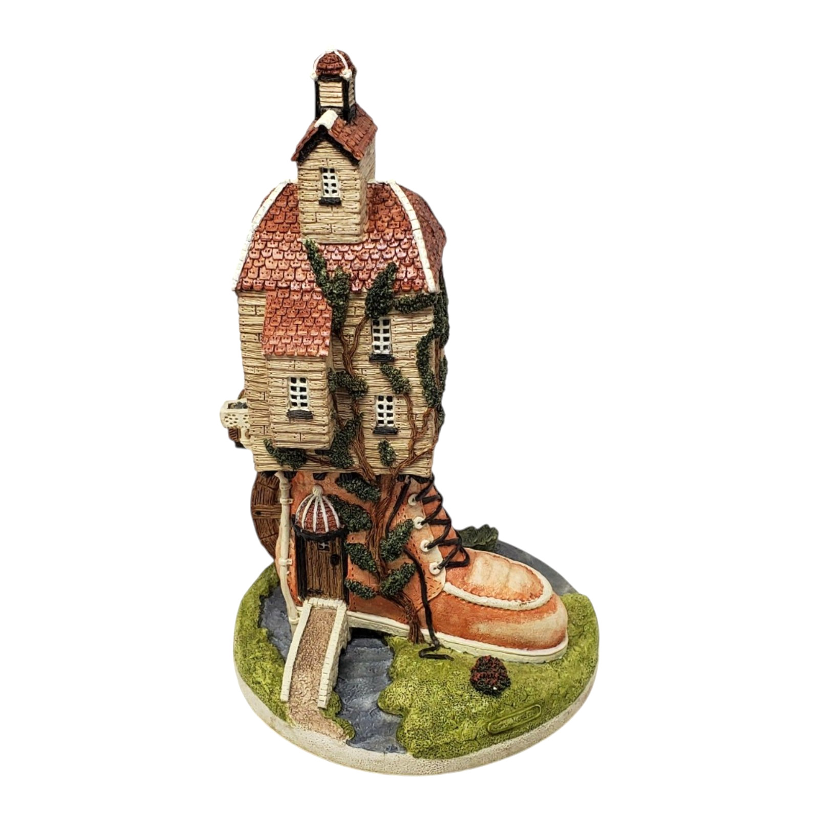 The Shoemaker\'s Dream Watermill Boot Figurine by Jon Herbert 1990 with COA The Shoemaker\'s Dream Watermill Boot Figurine by Jon Herbert 1990 with COA