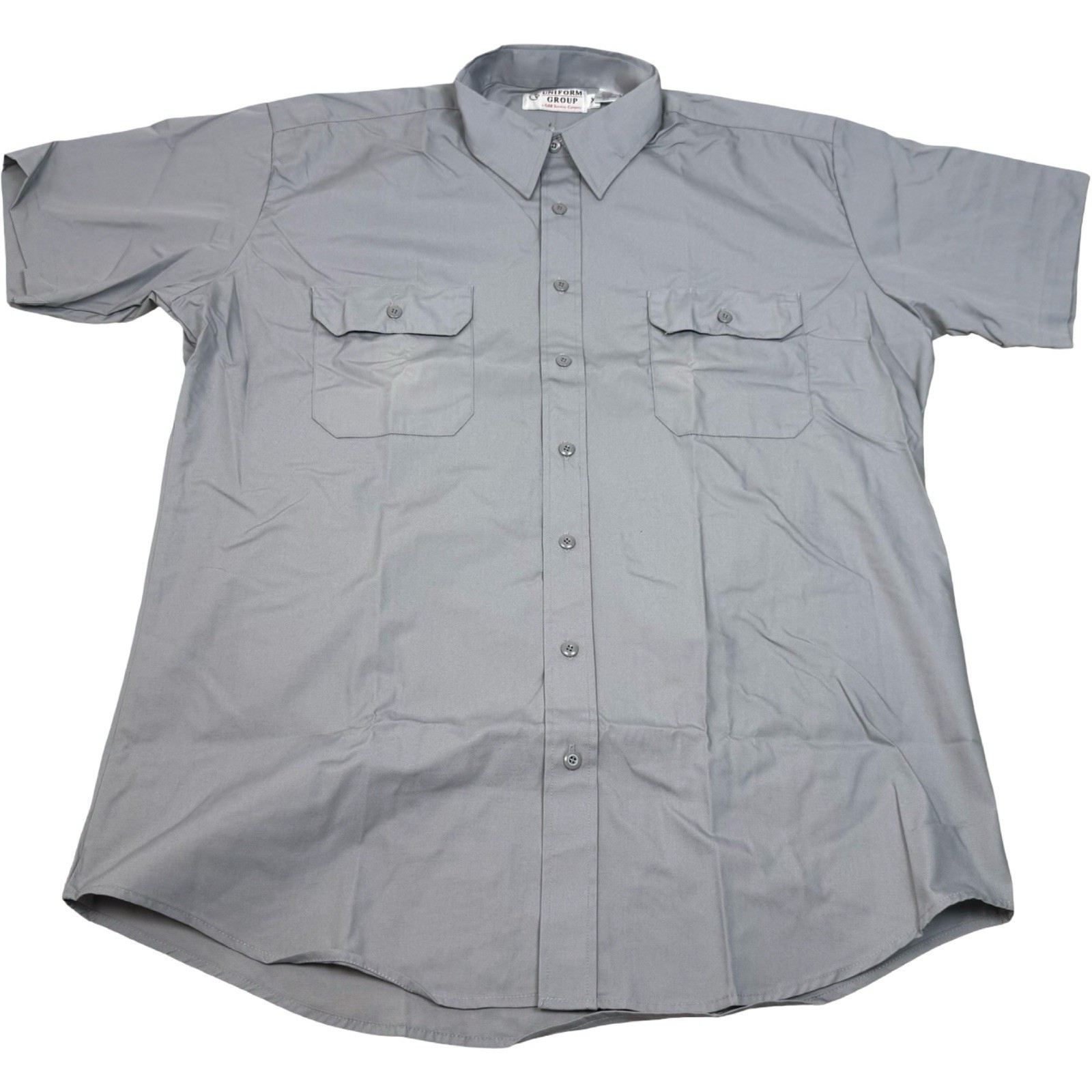 Blank Work Shirt XL Grey Short Sleeve Uniform Group G&K Services Vintage NEW