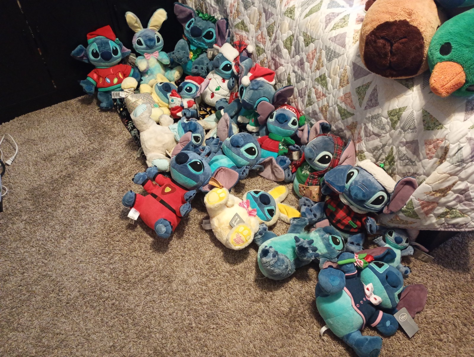 Stitch Disney Brand Plushies -Slightly Used- 17 Lot