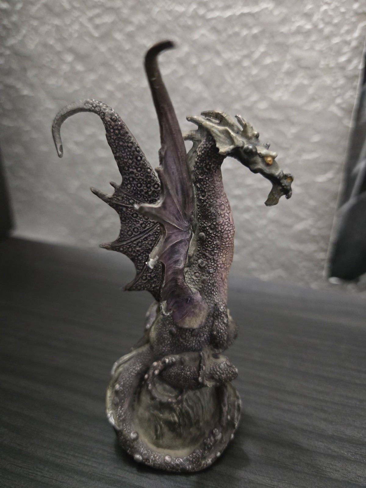 Vintage 1983 Superior Models Perth Pewter Handmade Dragon Figurine By Ray Lamb