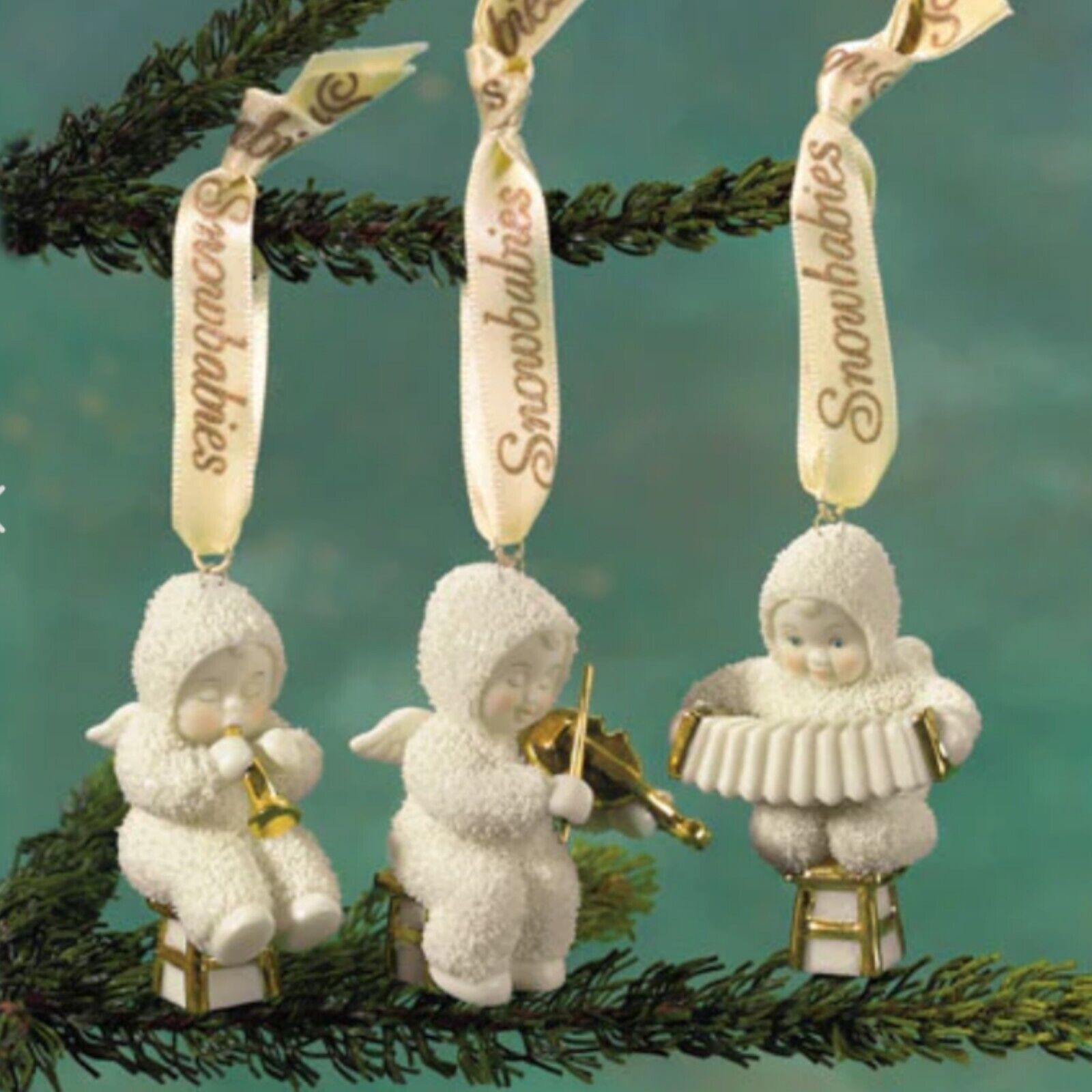 Deptment 56 Musical Trio Snow Babies Ornaments 69178 Retired Christmas 2002
