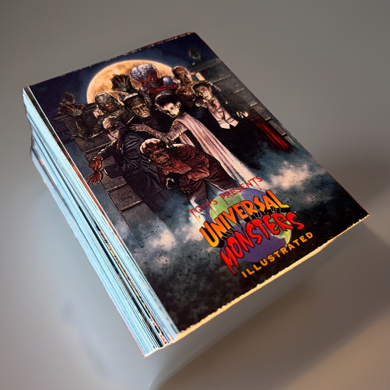 UNIVERSAL MONSTERS ILLUSTRATED 1991 Complete Base Card Set (100 cards) TOPPS