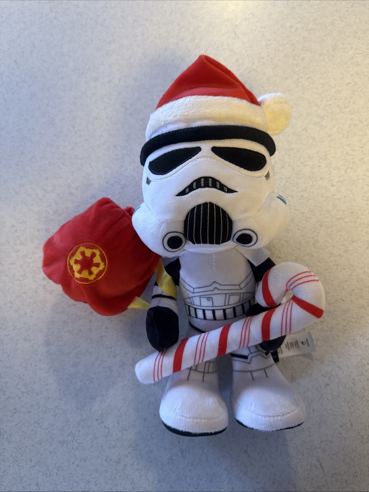 Mattel Star Wars Stormtrooper 12” Christmas Plush Storm Trooper Candy Cane VG