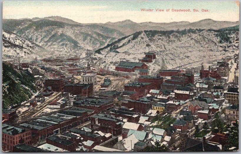 c1910s DEADWOOD, South Dakota Postcard \