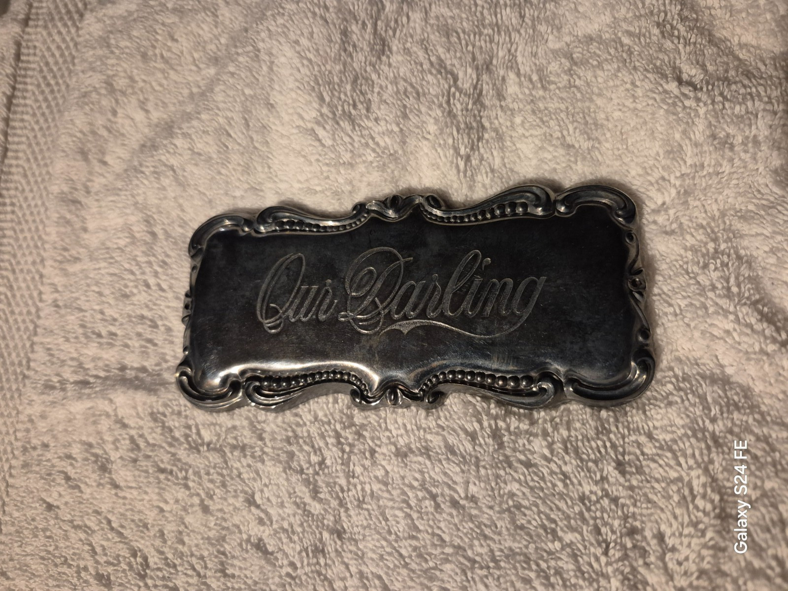 Antique Victorian Casket Plaque \ Antique Victorian Casket Plaque \