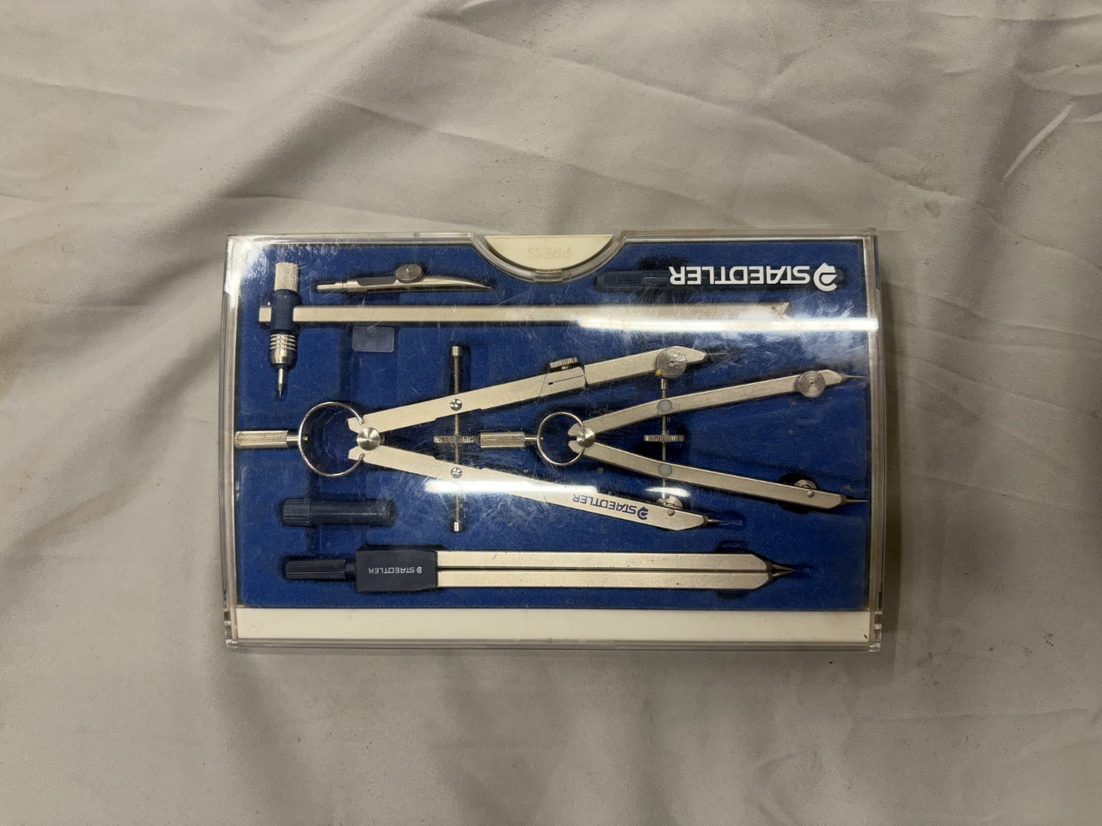 Staedtler Superbow 7 Piece Compass Set And Case Made In Germany