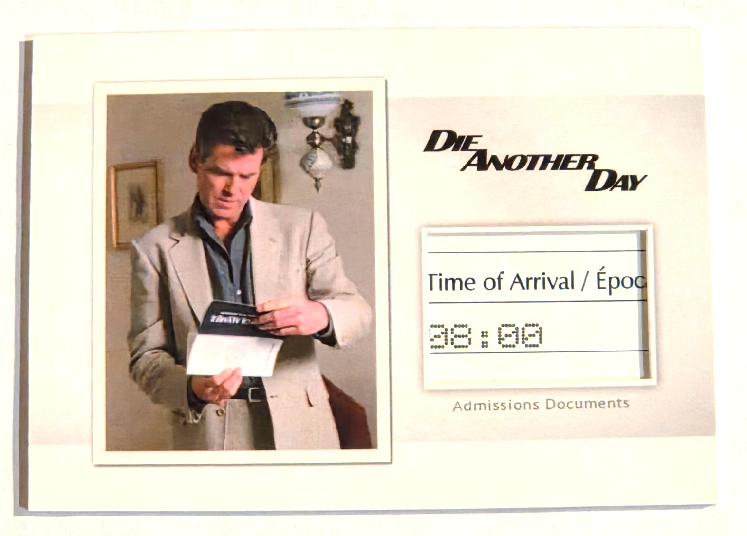 Admissions Documents James Bond Archives Spectre 2016 Relic Card MR1 /150