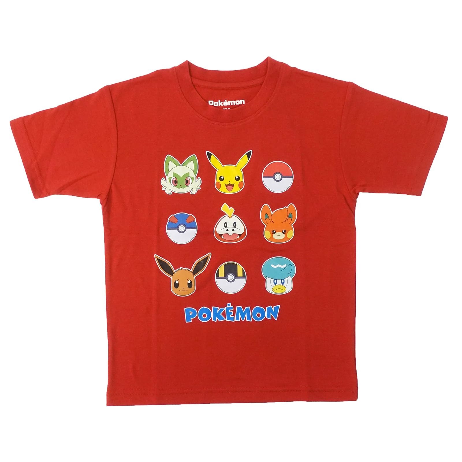 [Fineplus] T-Shirt, Short-Sleeved, Pok?mon, Face Print, Sweat-Wicking, Quick-Dr_