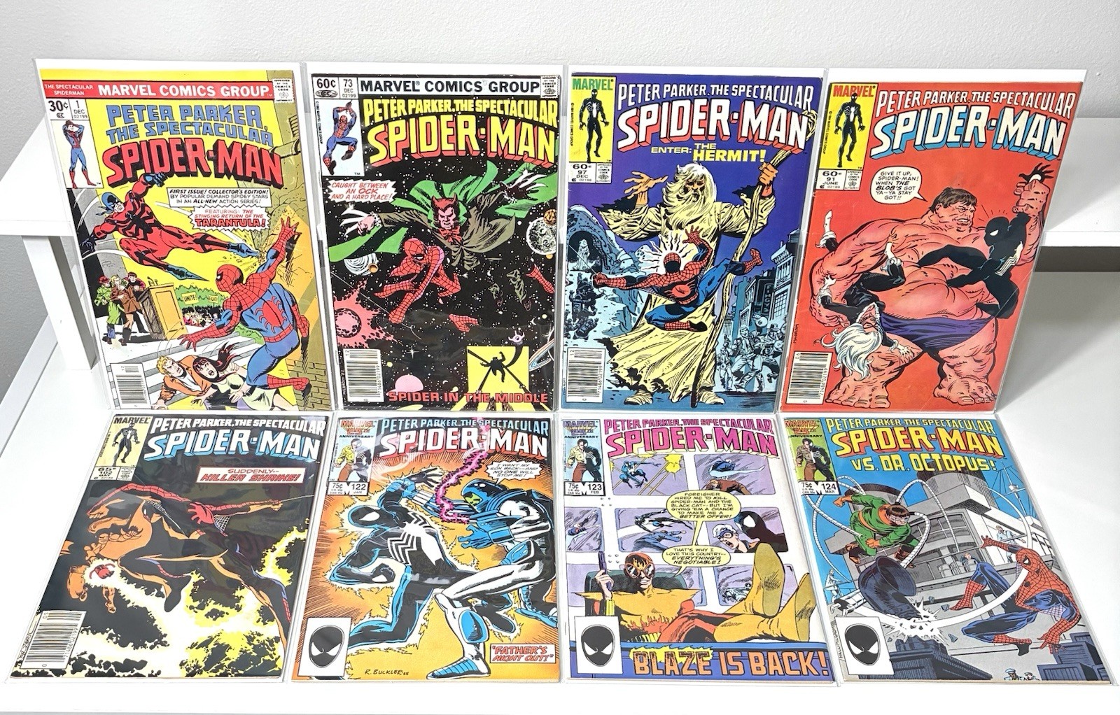 Peter Parker The Spectacular Spider-Man #1 + (8 Books) 70s Bronze Marvel