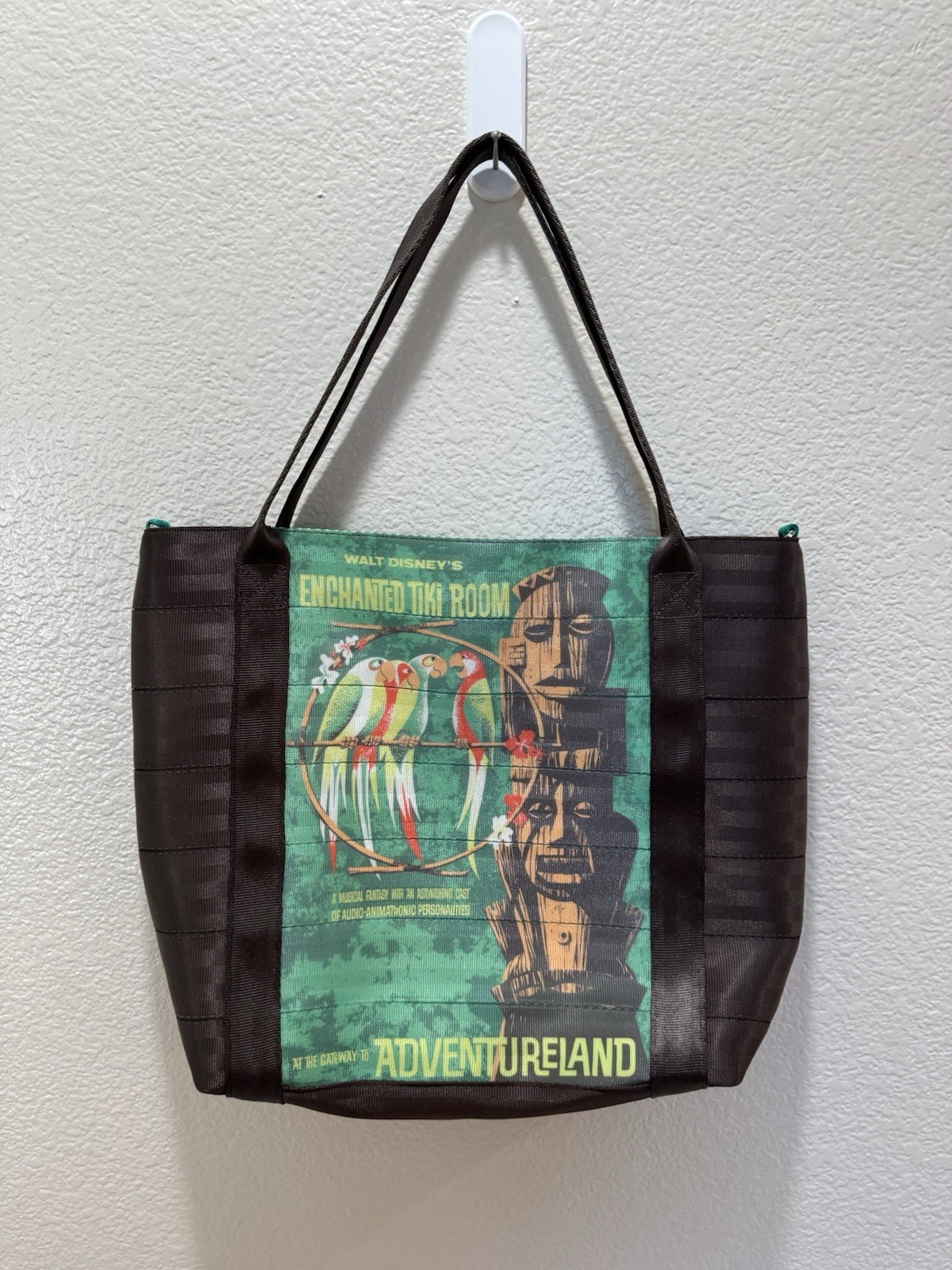 Harveys Seatbelt Disneyland 60th Anniversary Tiki Room Tote Bag Purse Harveys Seatbelt Disneyland 60th Anniversary Tiki Room Tote Bag Purse
