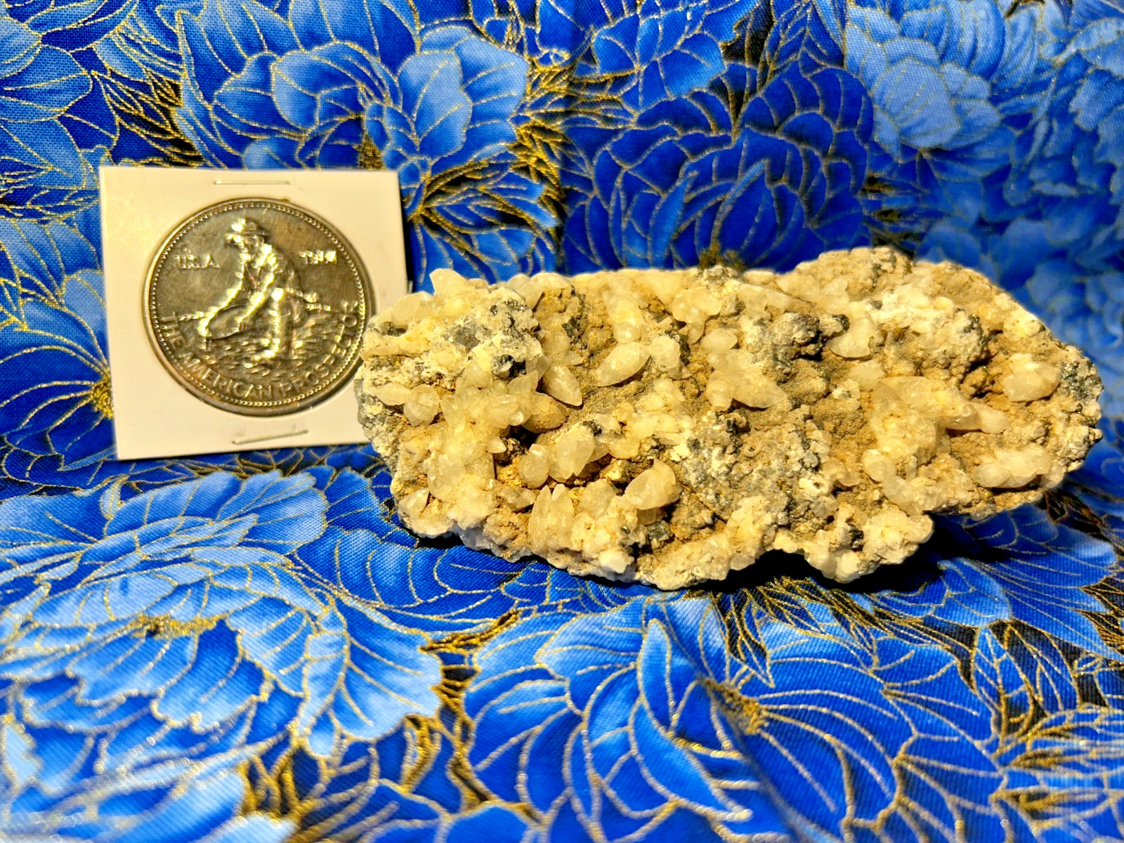 Bessie G Gold & Telluride Quartz Specimen 6.35 oz Bessie G Gold & Telluride Quartz Specimen 6.35 oz