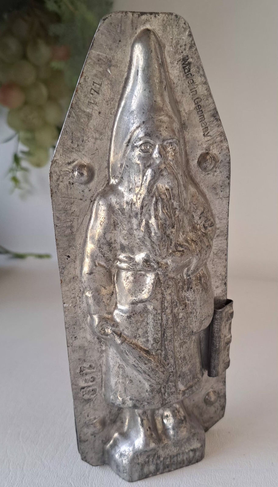 Antique Christmas Santa Chocolate Mold Germany 7