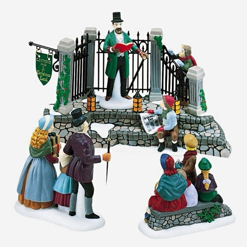 Dept 56 A Christmas Carol Reading by Charles Dickens 58403 Set of 4 NEW Box