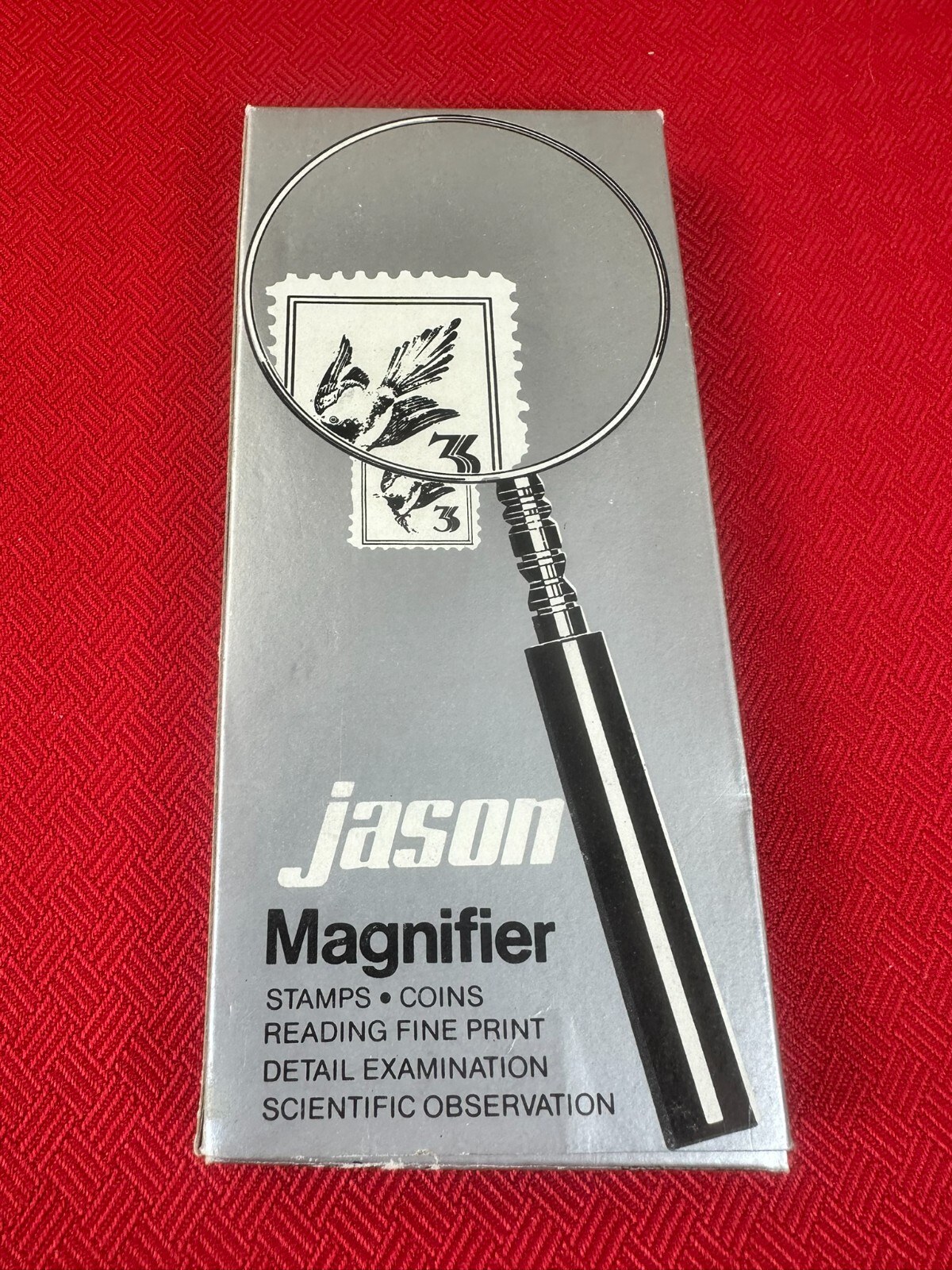 VTG Retro Office Jason 3 Round Handle Classic Magnifying Glass Clear Model 502