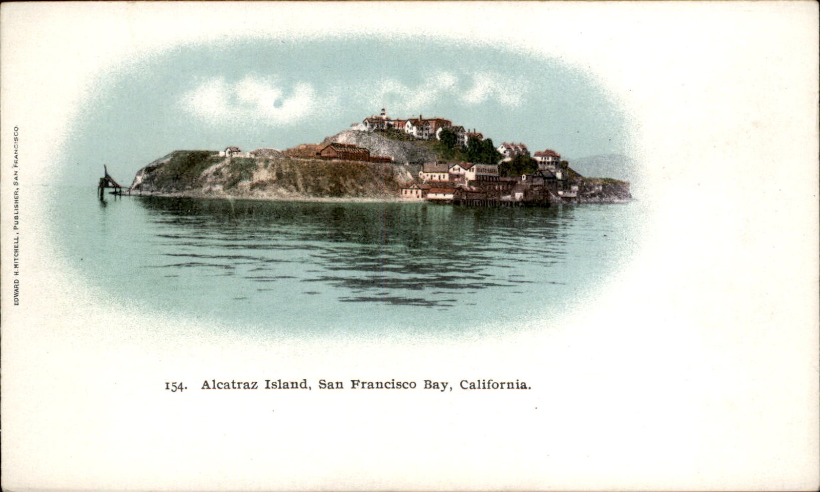 San Francisco CA Alcatraz Island c1900 Private Mailing Card bhn