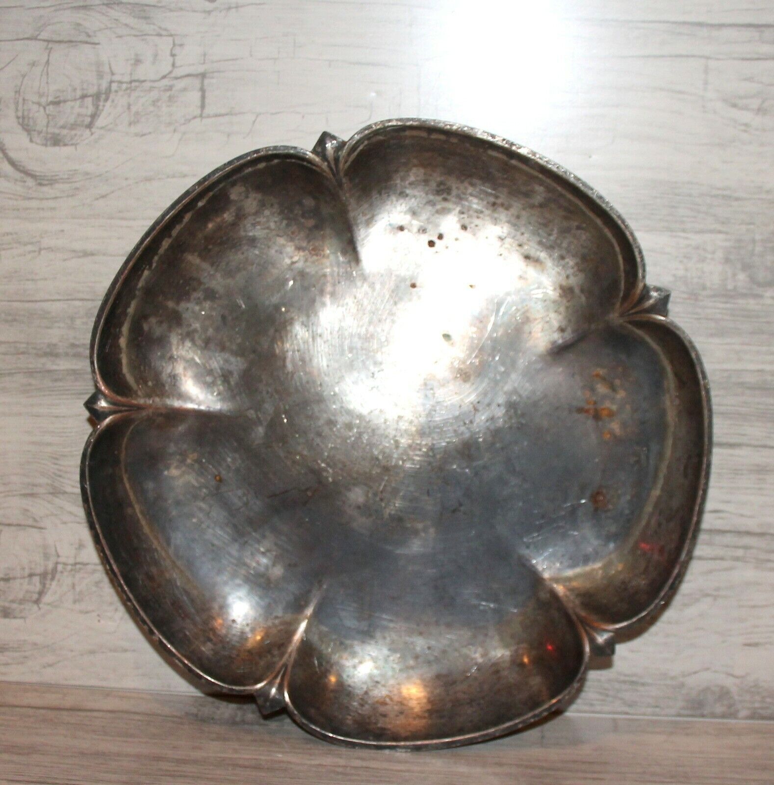 Antique German WMF silver plated footed bowl platter
