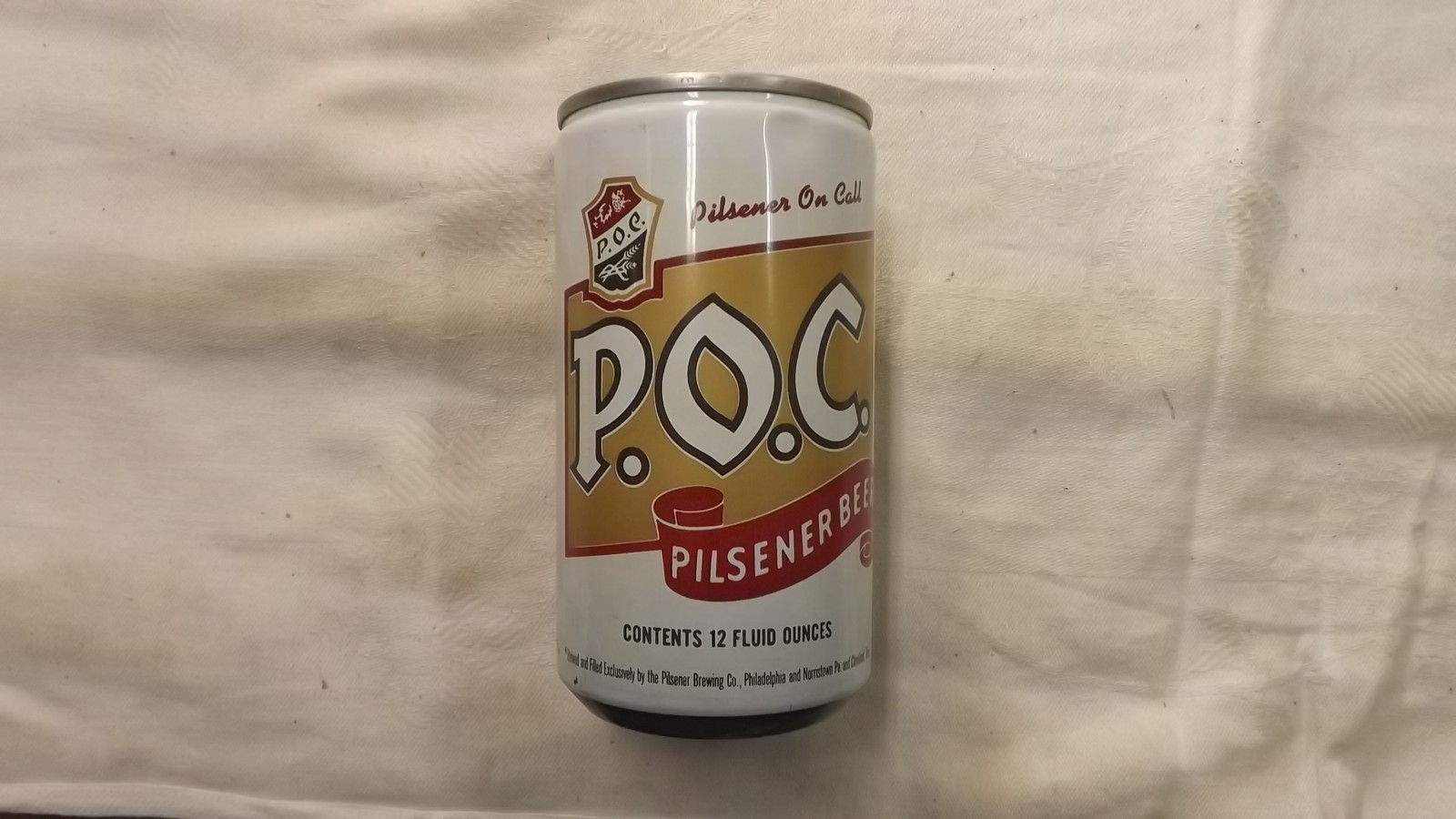 Vintage P O C Beer Can Steel isw Vintage P O C Beer Can Steel isw