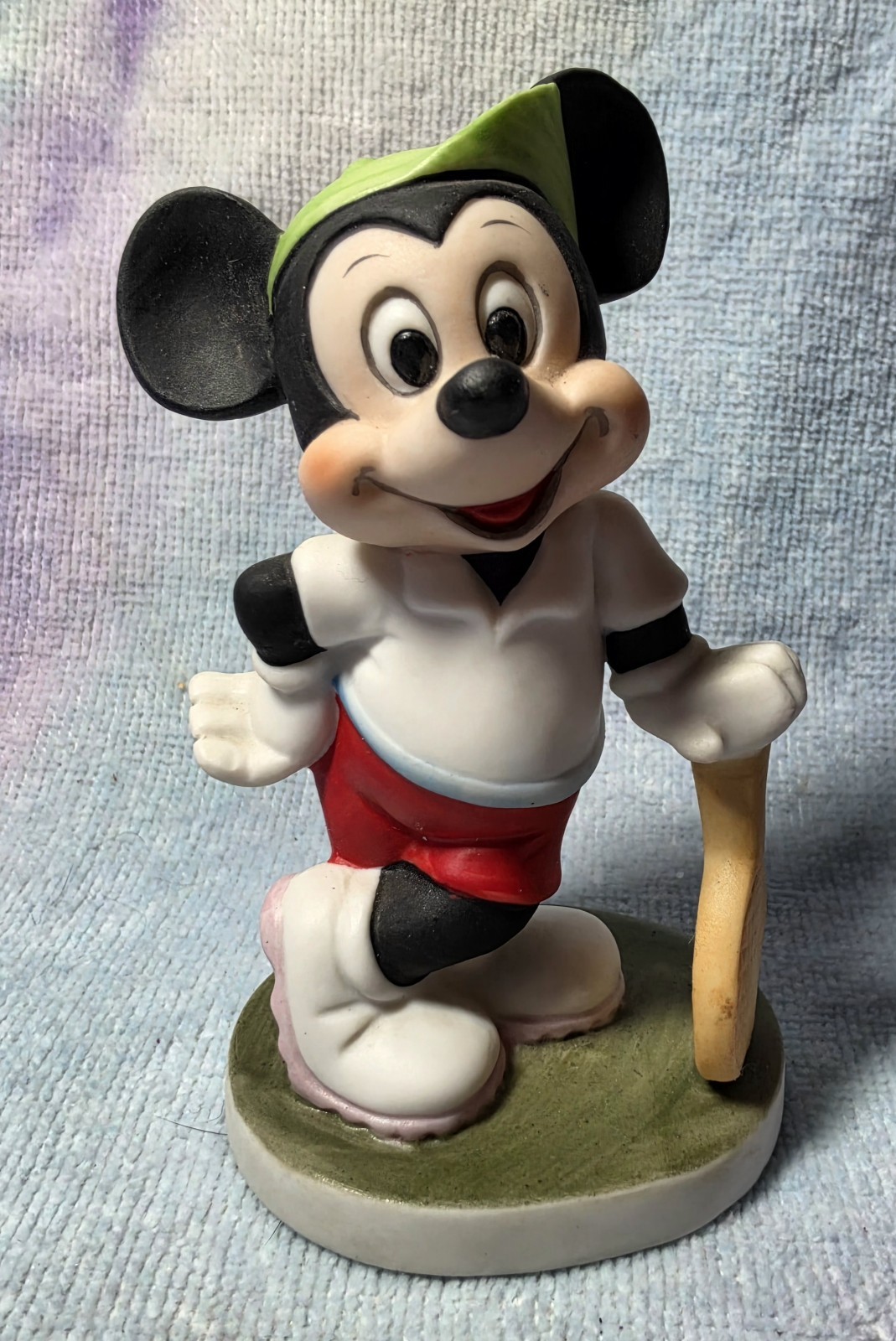 VTG 1980's Mickey Mouse Tennis Player Figurine Porcelain Productions Vintage