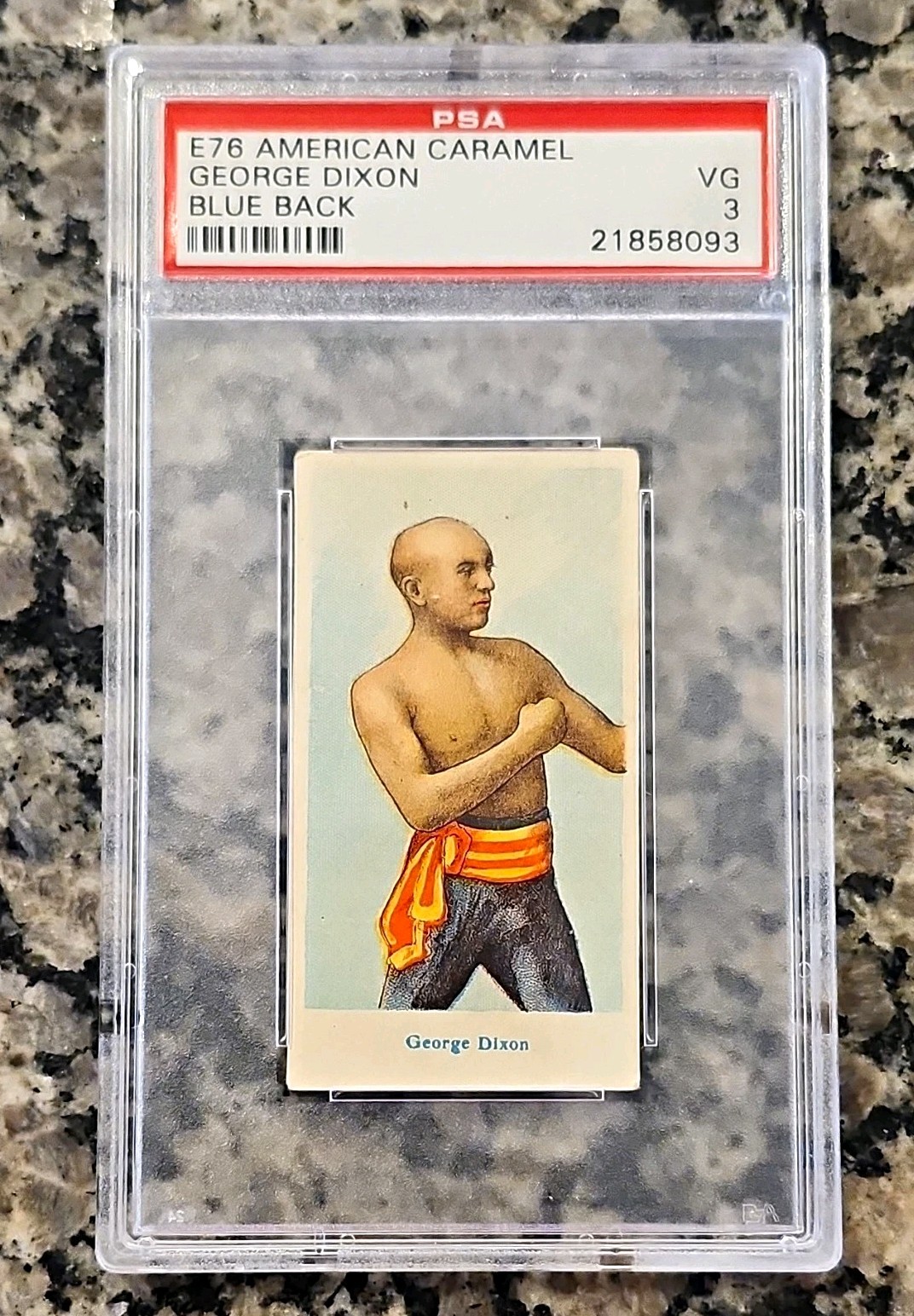 E76 American Caramel George Dixon Blue Back PSA 3/POP 2. Only 2 higher