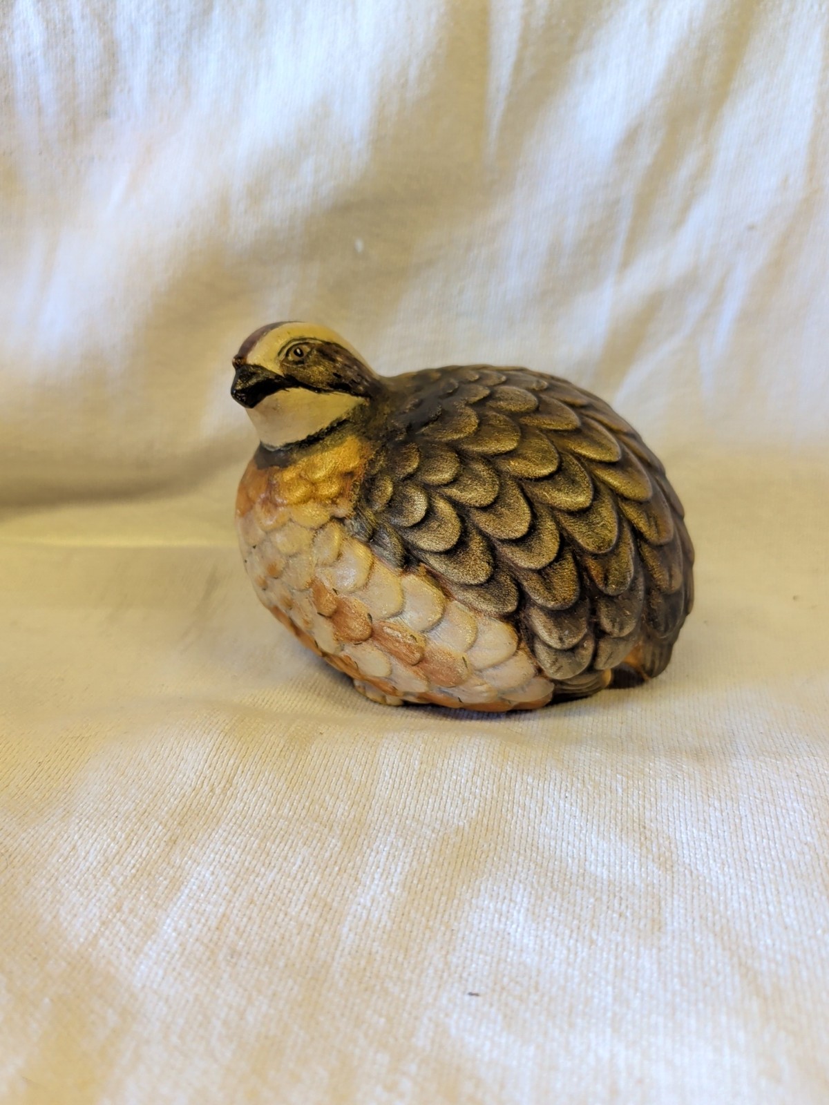Vintage Quail Partridge Ceramic Pottery Figurine Mid Century