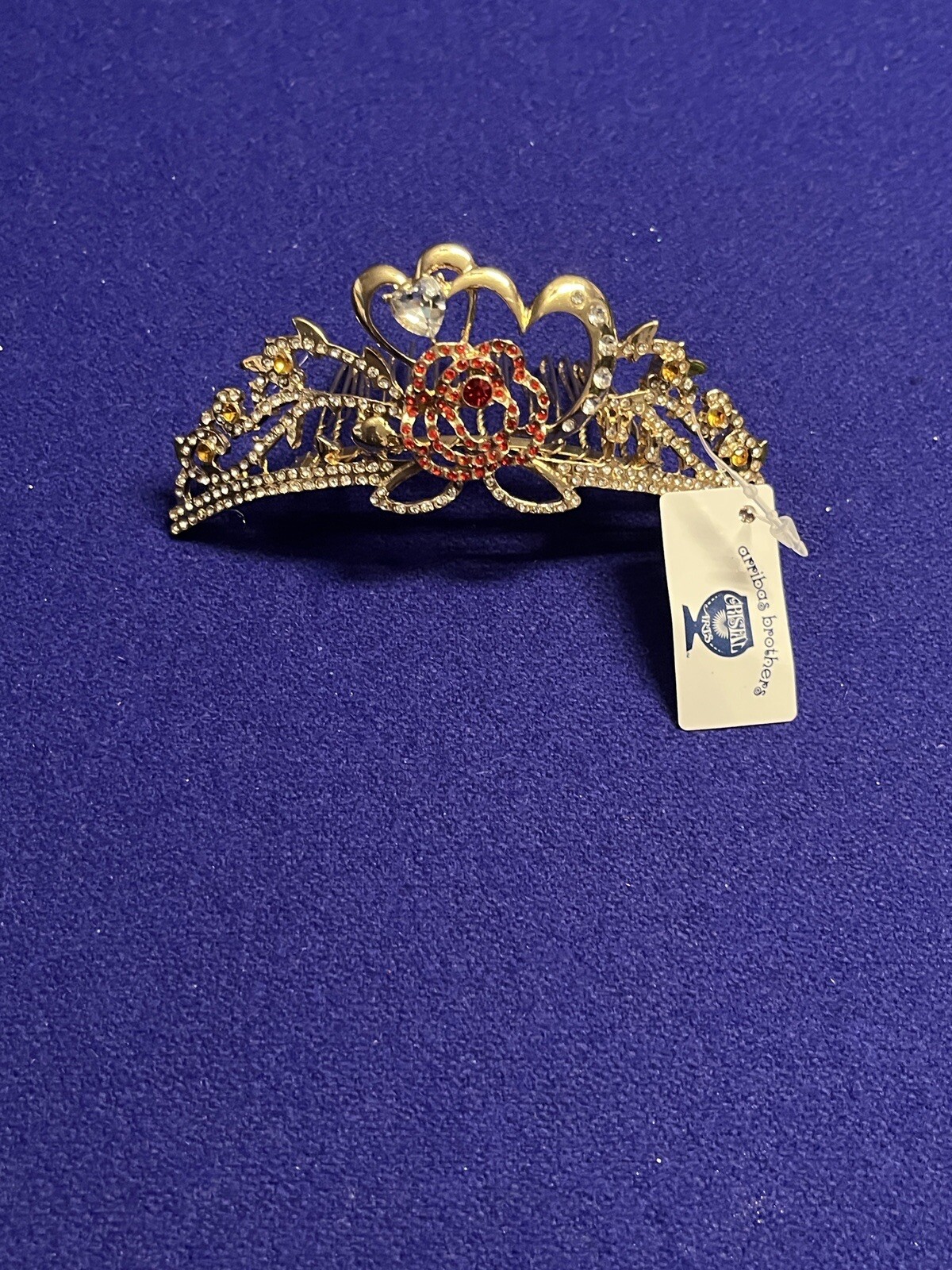 Disney Parks Arribas BELLE Rose Jeweled Crystal TIARA Crown NEW Beauty & Beast 