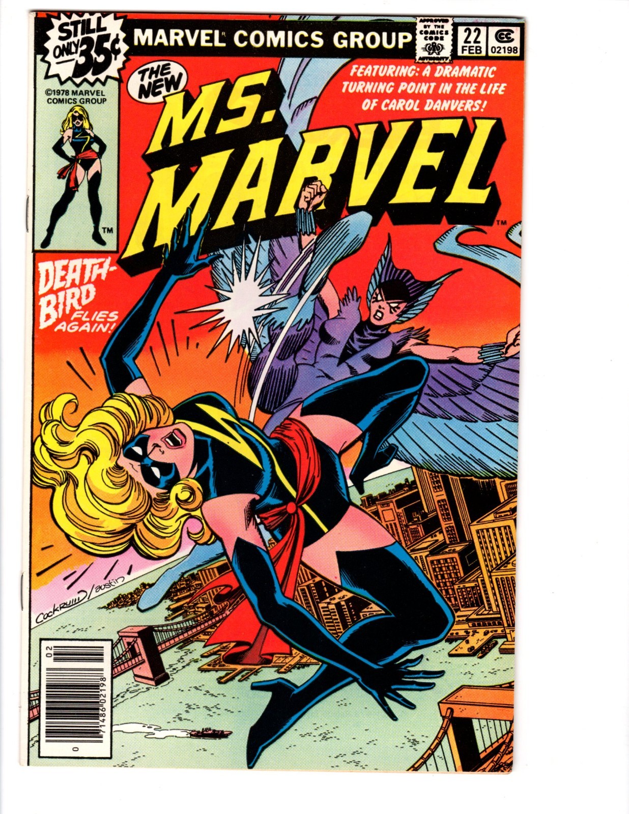 MS. MARVEL #22  - (NM) 1978 Marvel - Death Bird Flies Again