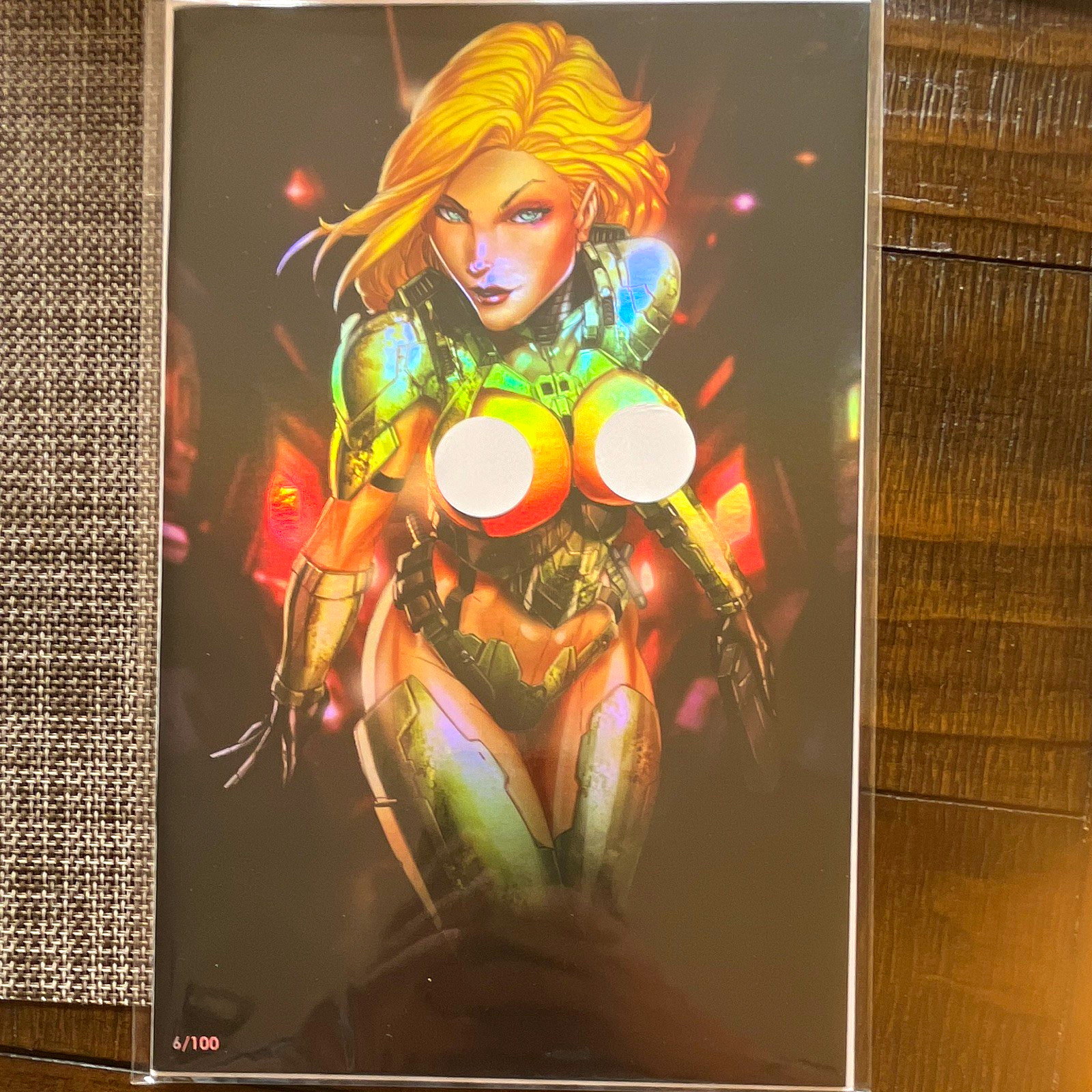 Stormy Daniels Space Force #1 CVR-C Jamie Tyndall Foil Limited Edition Poster