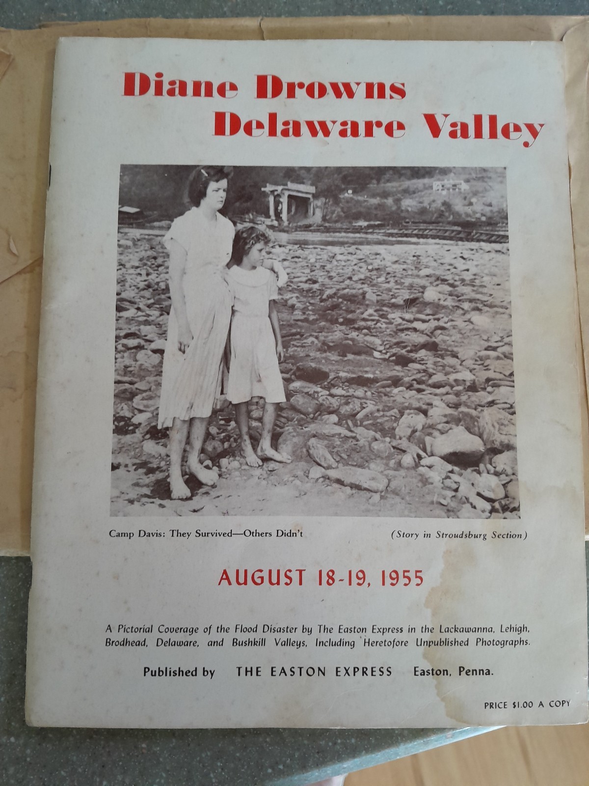 Easton Express Newspaper Special Section Diane Drowns Delaware Valley 1955