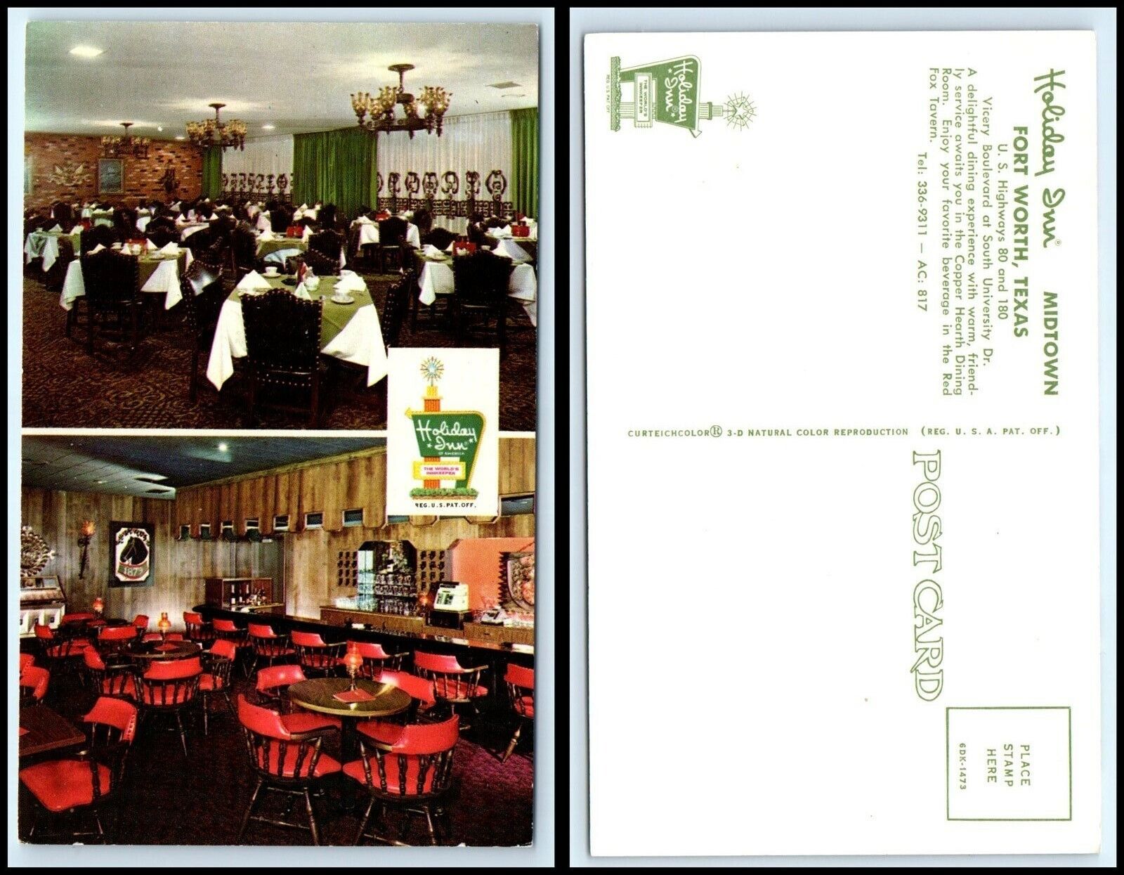 TEXAS Postcard - Fort Worth, Holiday Inn L37