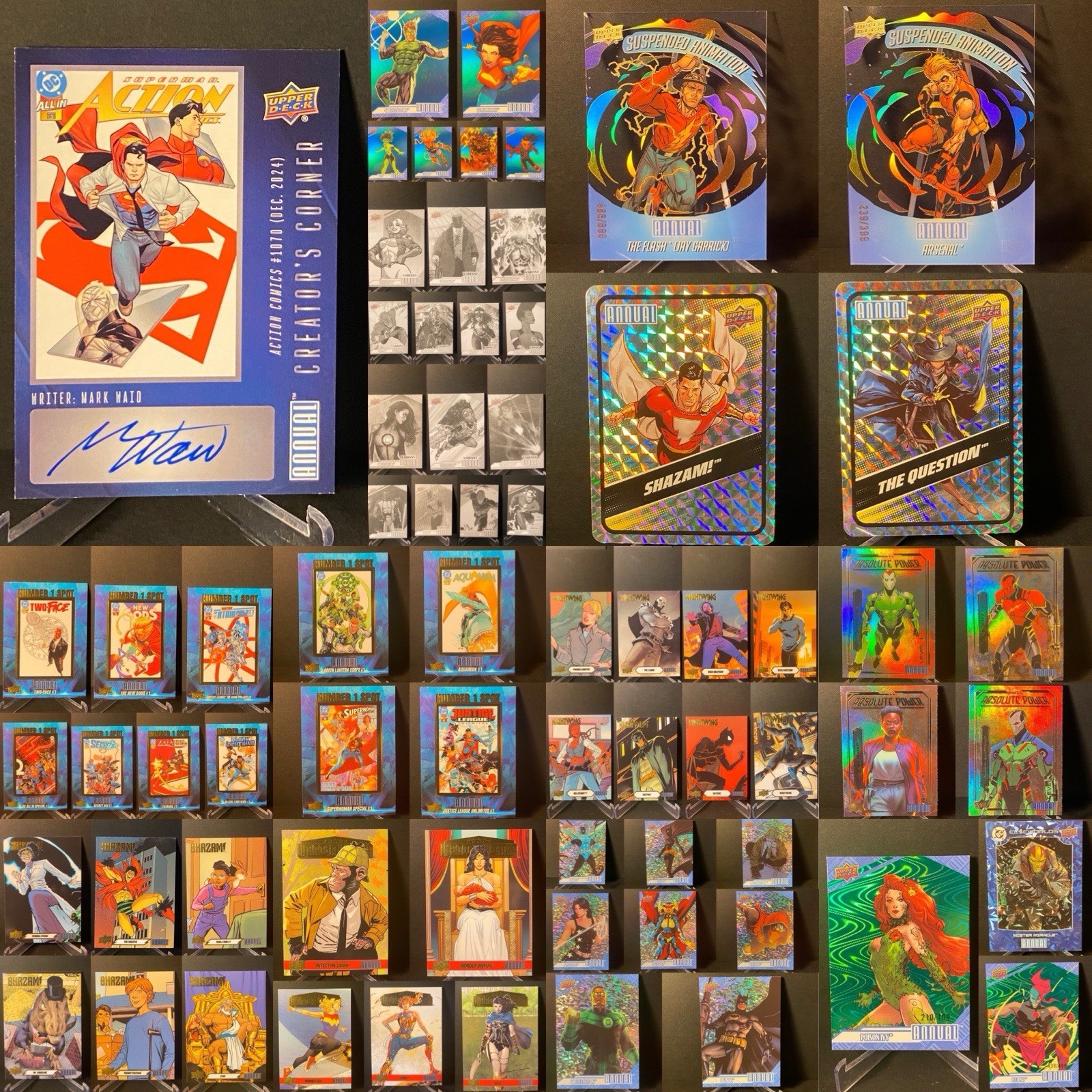 2024-2025 Upper Deck DC Annual 74 Card Lot Mark Waid AUTO Poison Ivy Green #’ed