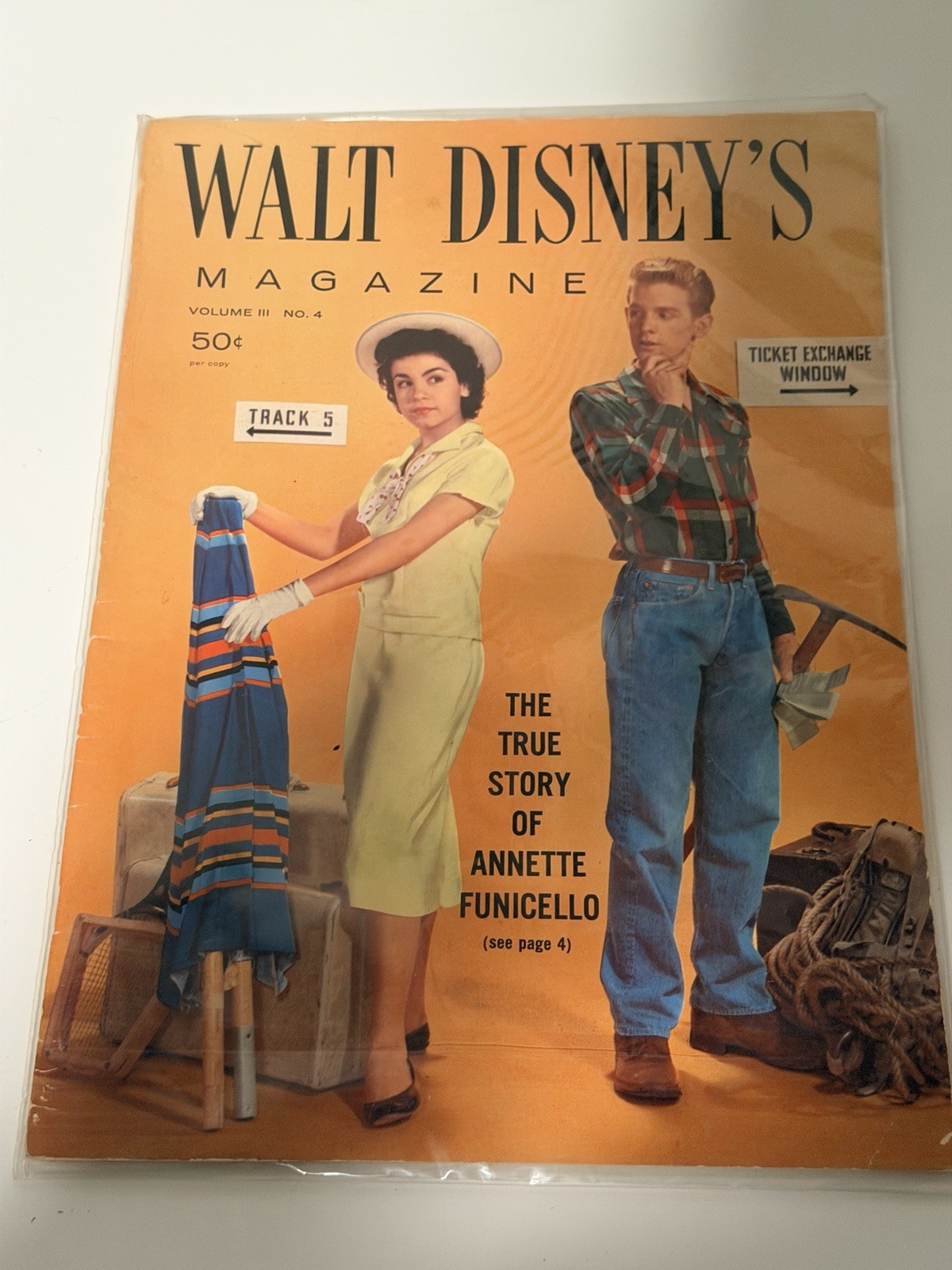 SEALED*Walt Disney\'s Magazine Annette STORY OF ANNETTE FUNICELLO June 1958 No. 4
