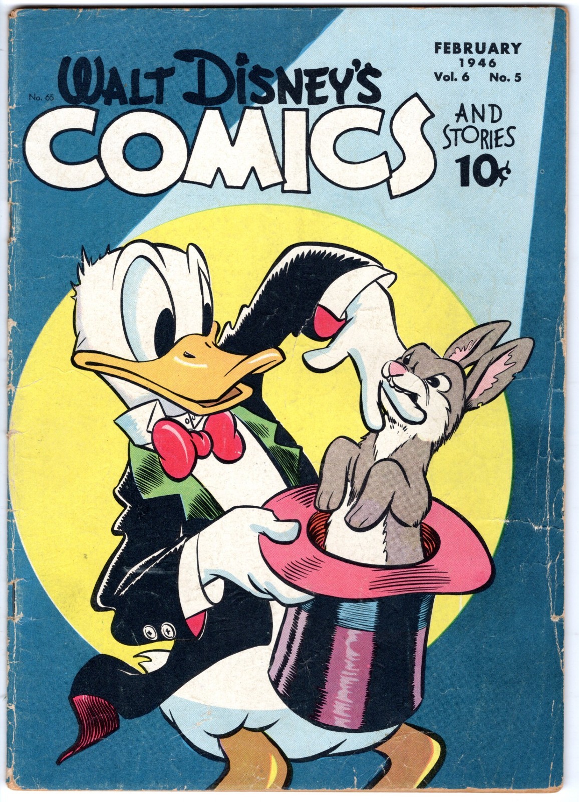 Walt Disney's COMICS & STORIES #65 Donald Duck by Carl Barks  1945  VERY GOOD-