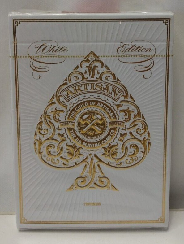 Theory11 Artisan White Playing Cards New