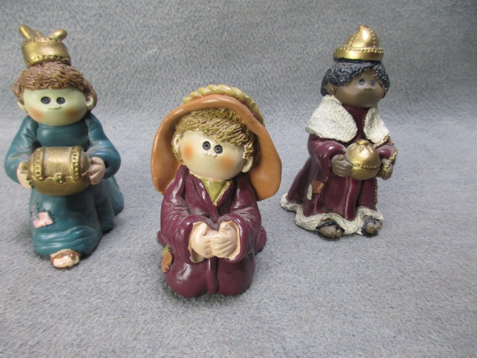 Vintage Suzi Skoglund Christmas Nativity Resin Figurine 1994