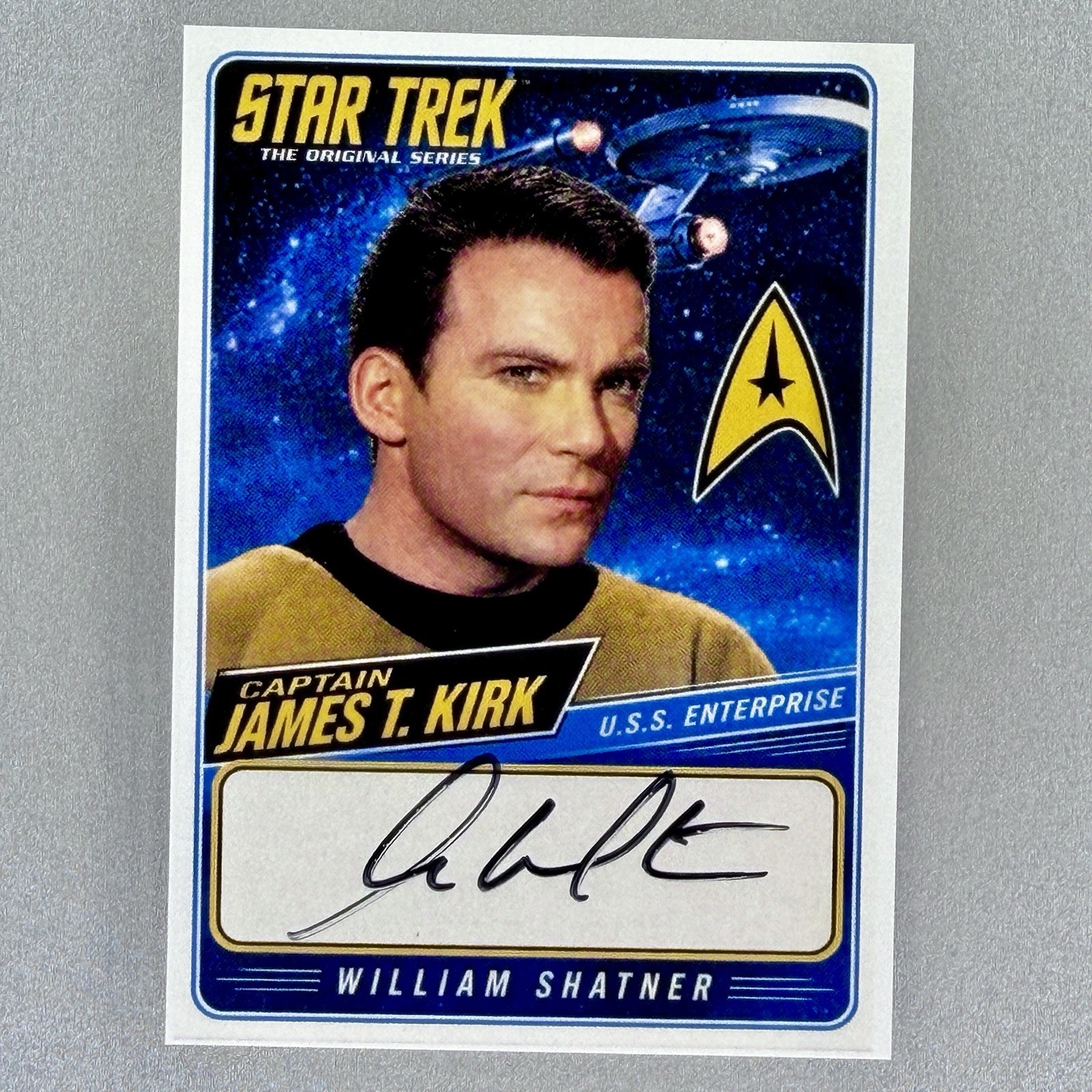 William Shatner Captain Kirk Autographed Card Prime Time Certified Star Trek