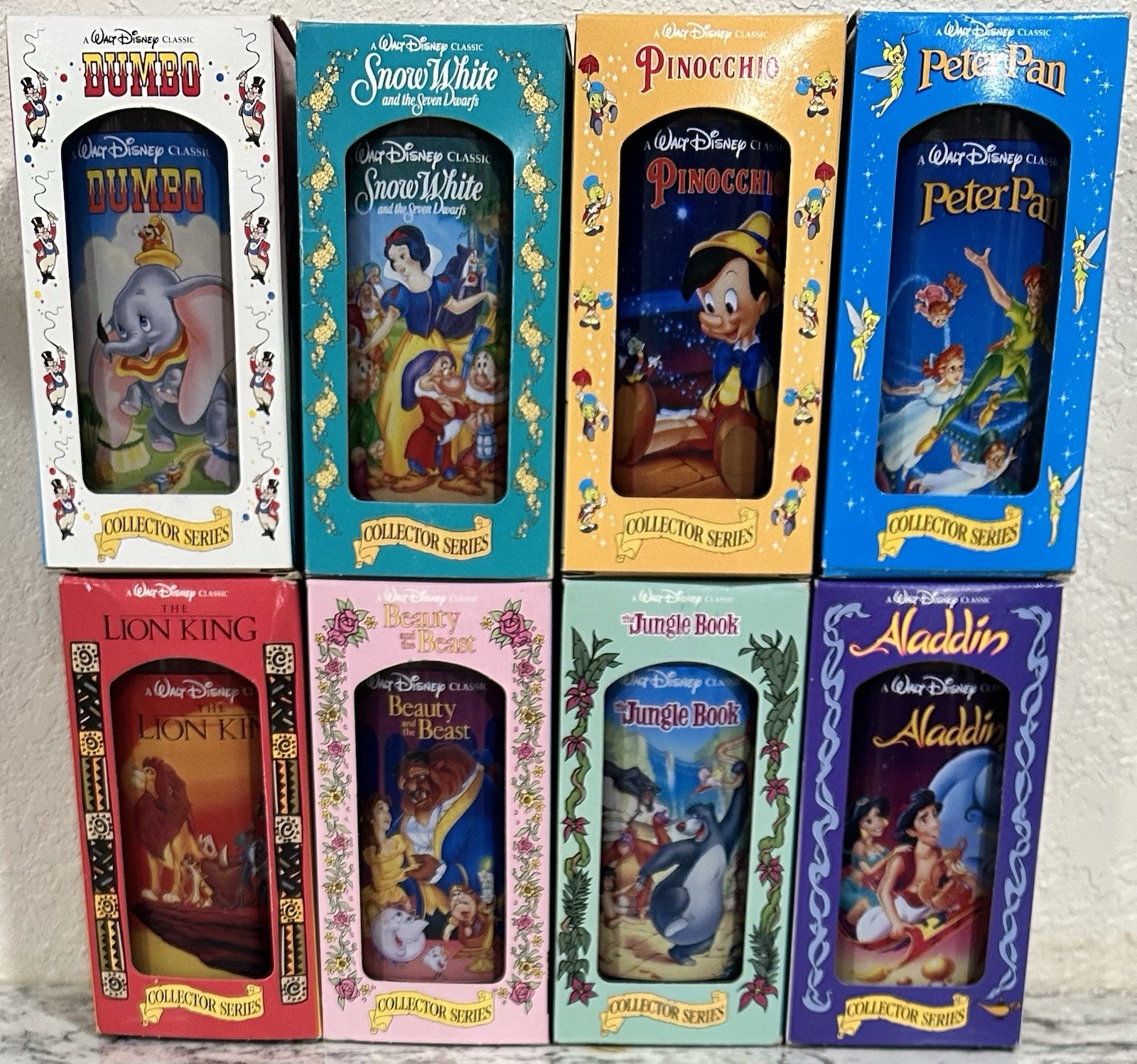 vintage 1994 burger king disney collector series cups complete set of 8 NIB vintage 1994 burger king disney collector series cups complete set of 8 NIB