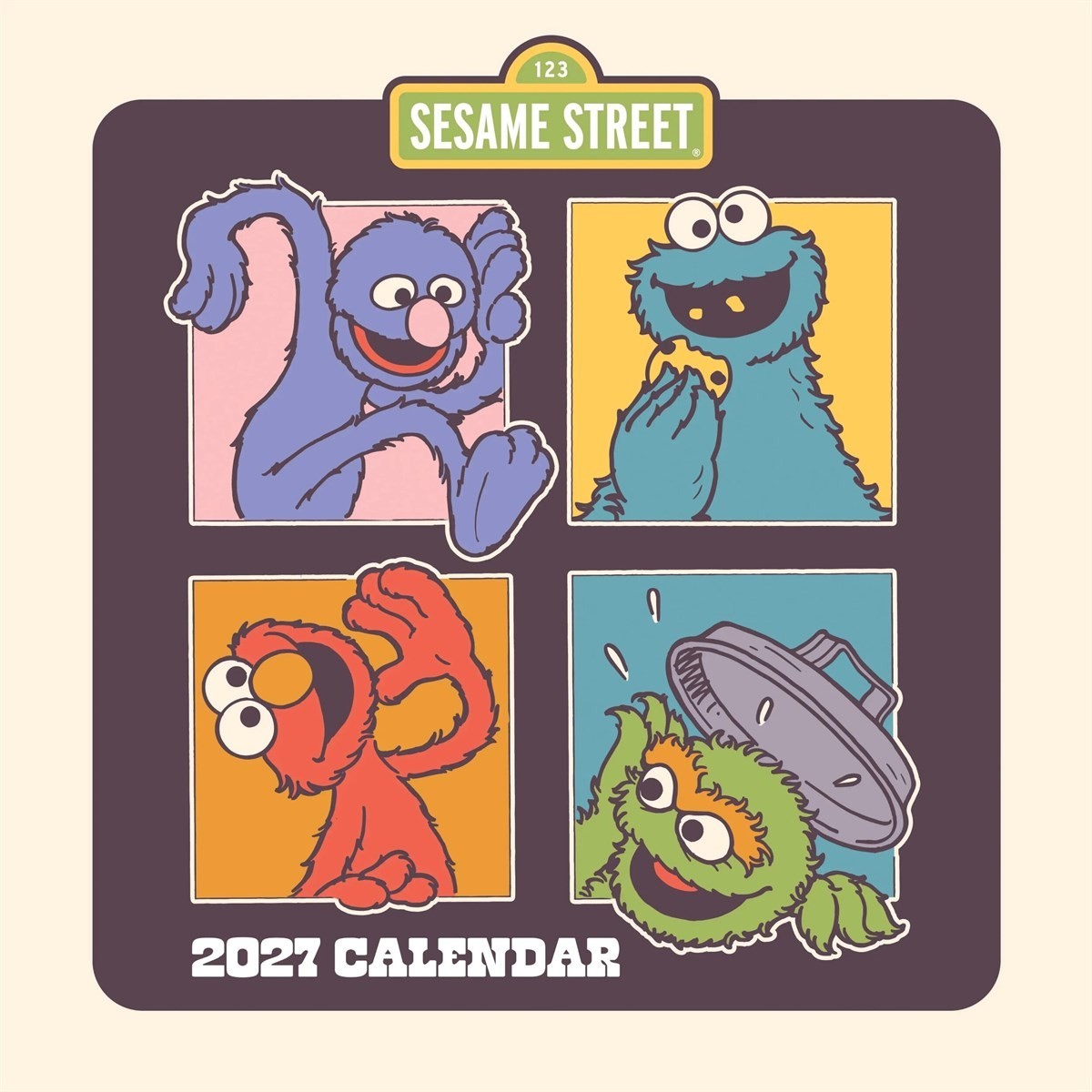 Sesame Street Calendar 2027 Character Art Wall Calendar