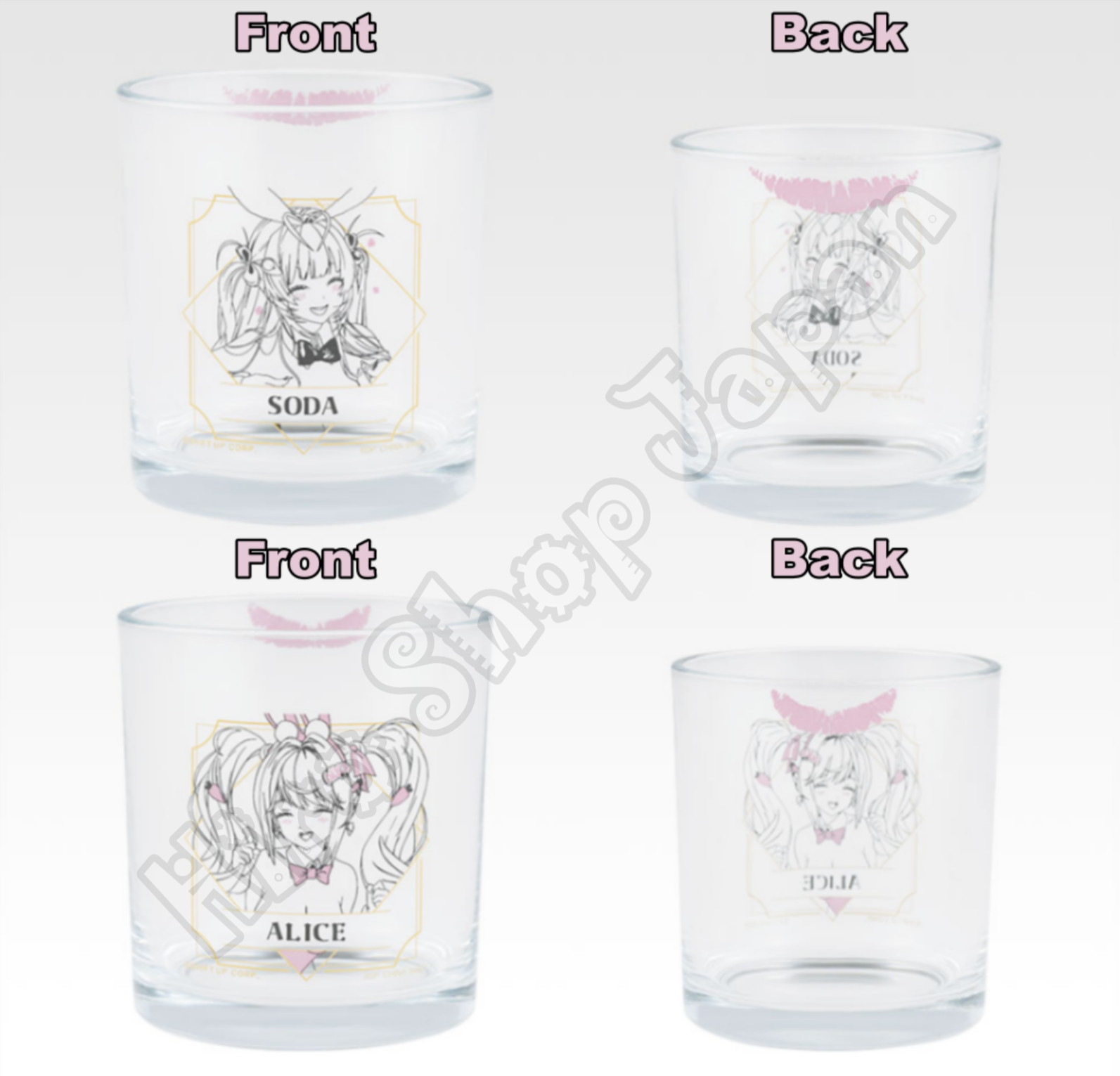 Nikke Goddess of Victory Chapter 5 Ichiban kuji Prize F SODA  ALICE Glass 2 sets