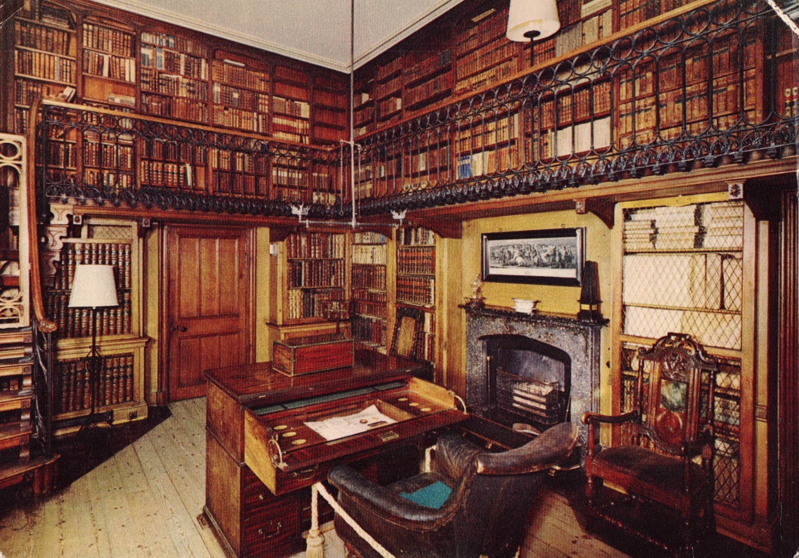Postcard Sir Walter Scott Study Abbotsford 1977 posted