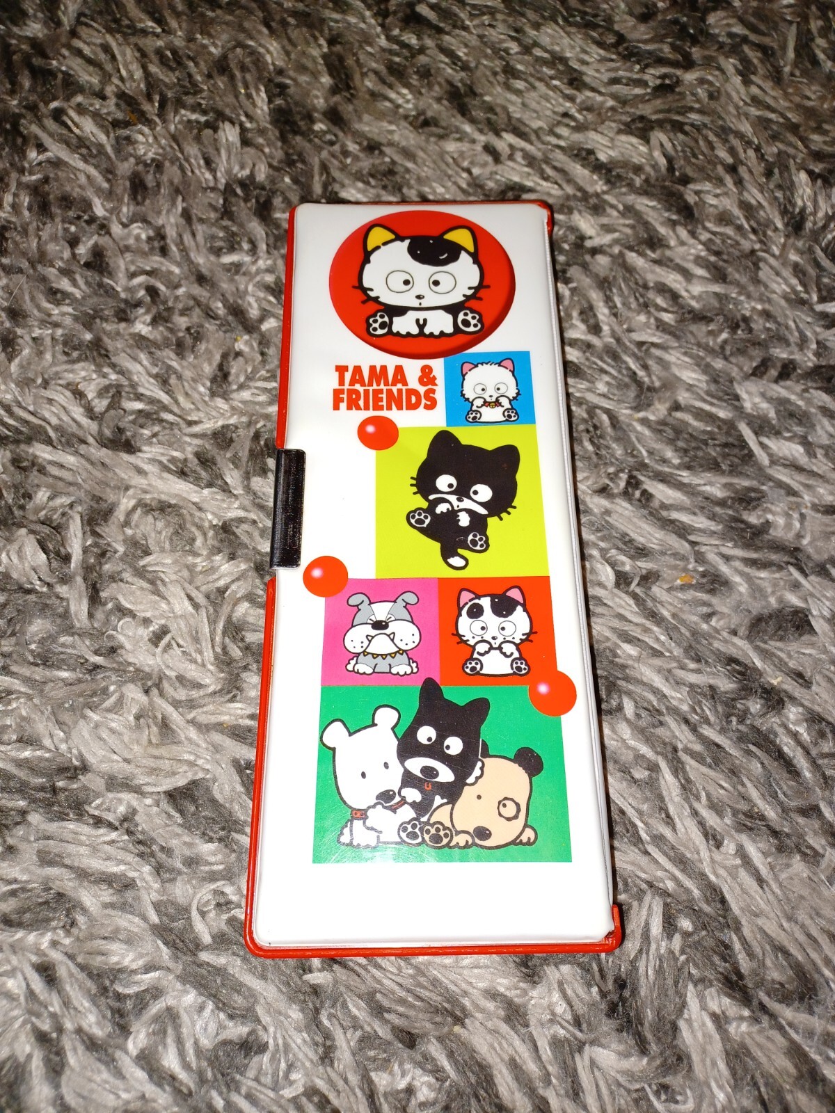 VINTAGE 90s TAMA AND FRIENDS DOUBLE SIDED PINK PENCIL CASE SANRIO SONY