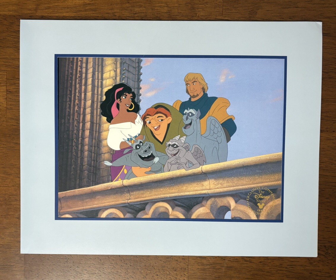 Walt Disney The Hunchback of Notre Dame 1997 Exclusive Commemorative Lithograph