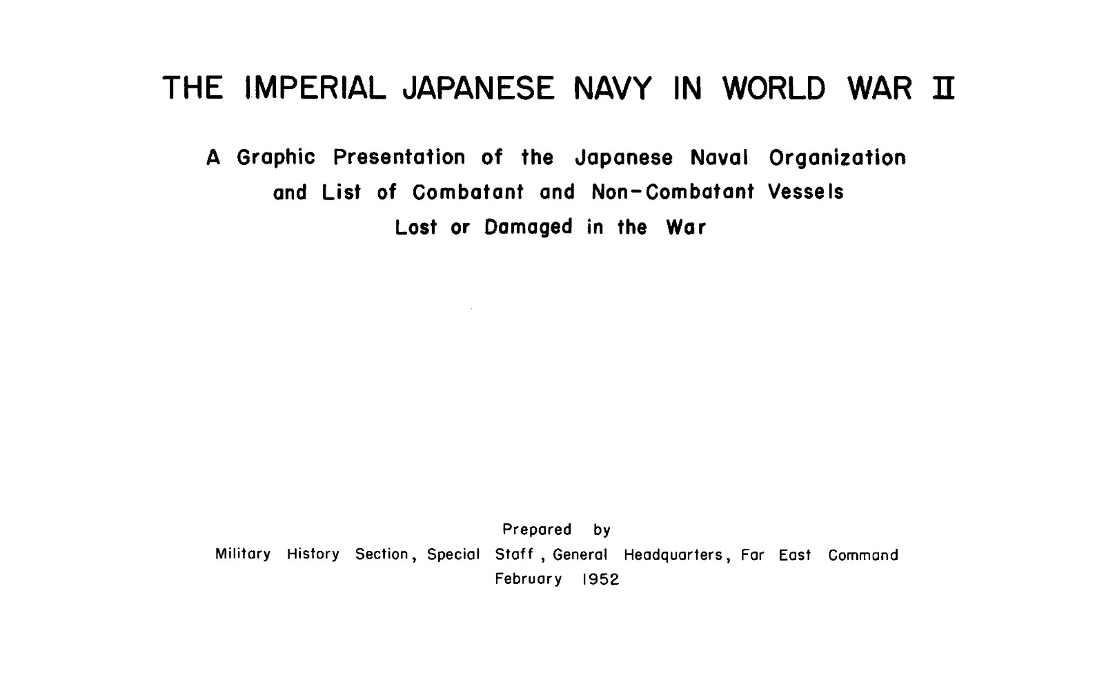 305 page Imperial Japanese Navy in World War II Manual Book on Data CD