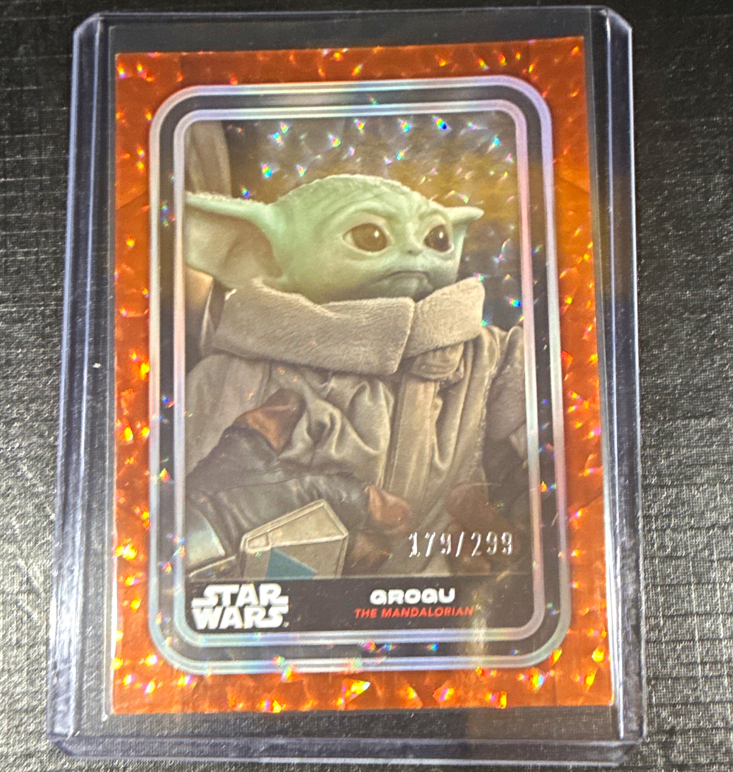 Topps 2021 Star Wars Mandalorian Grogu #88 Orange Parallel 179/299