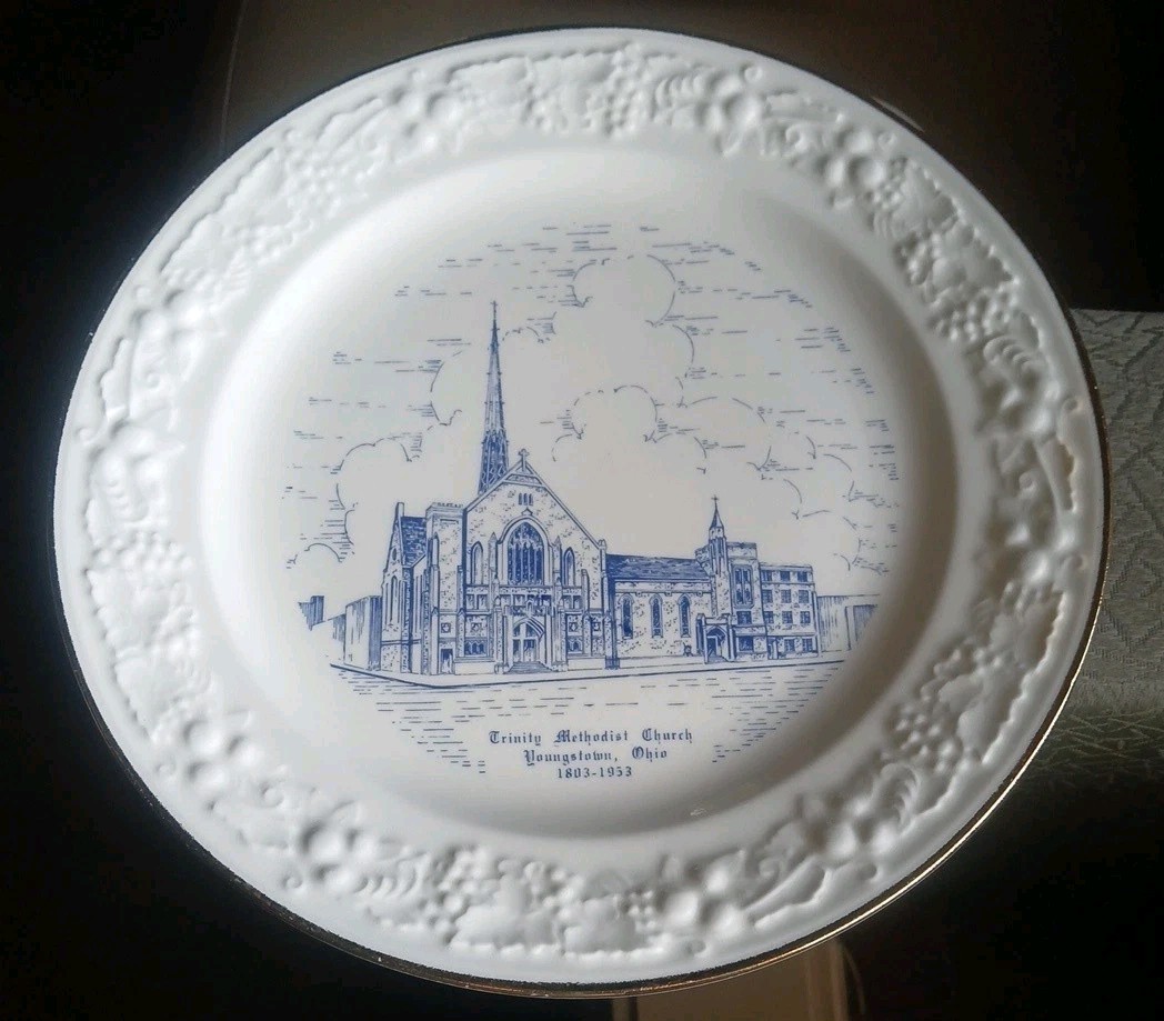 Trinity Methodist Church 1803 - 1953 Collectible Plate Youngstown Ohio (R)