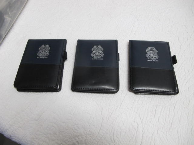 Tampa Police Dept Florida Hand Held Note Pads in Case