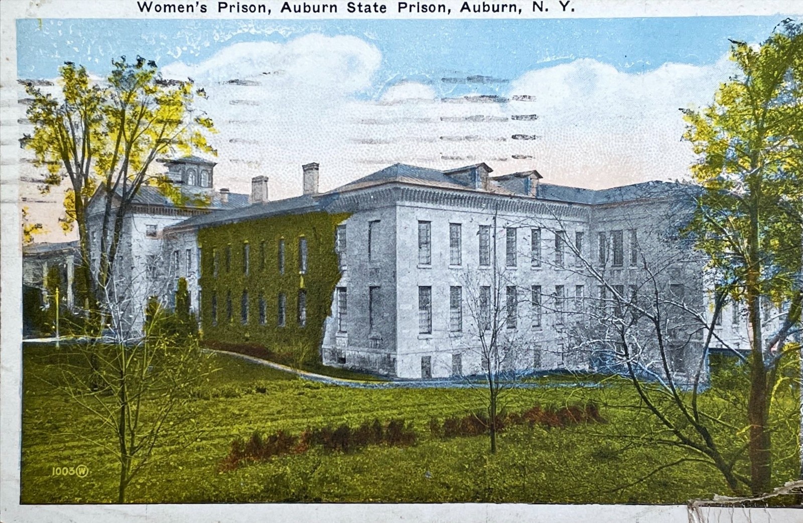 Auburn Women\'s State Prison NY Vintage Postcard Auburn State Prison Posted 1926