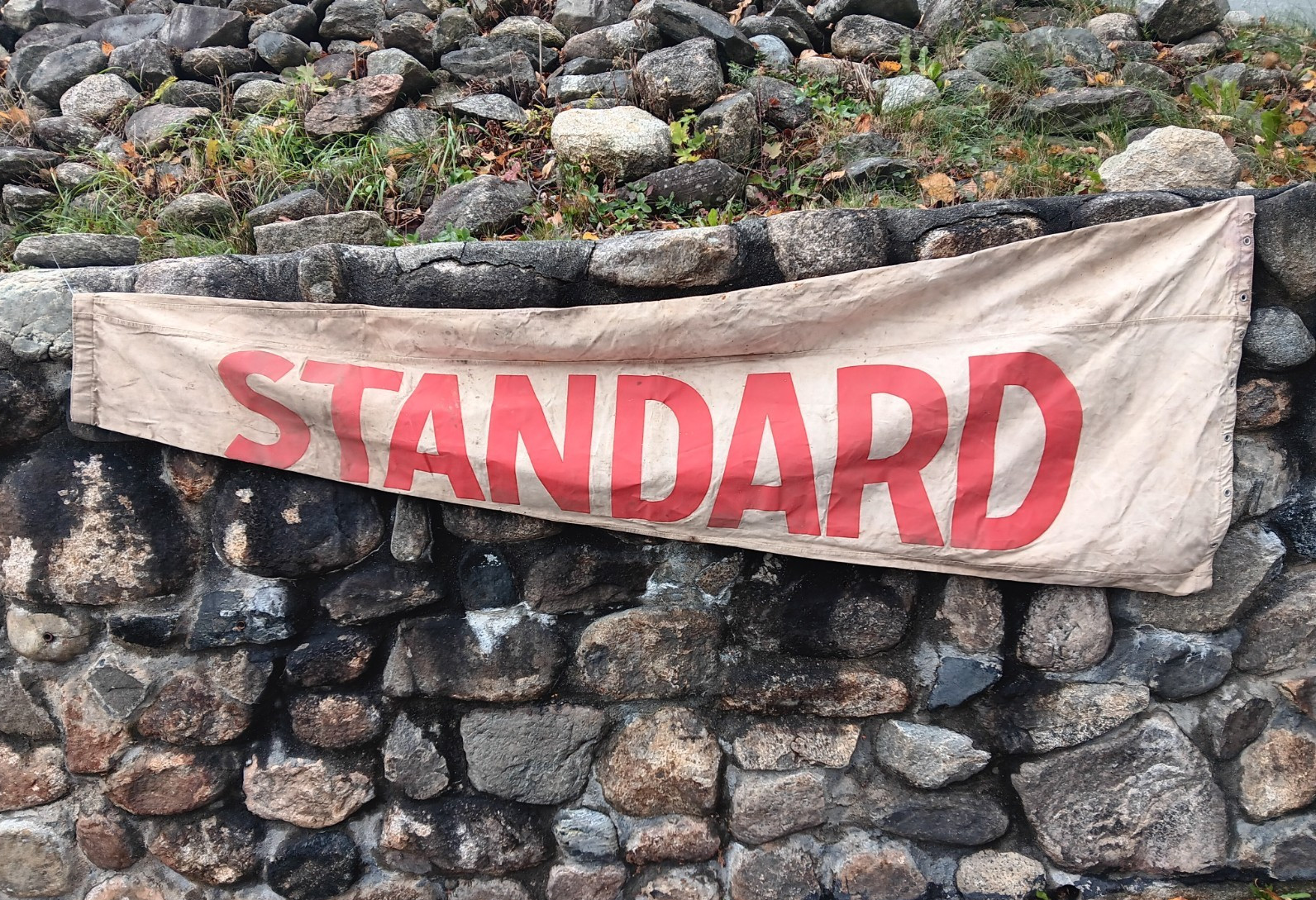 Vintage Standard Oil Co Canvas Airport Windsock Sign 7'3