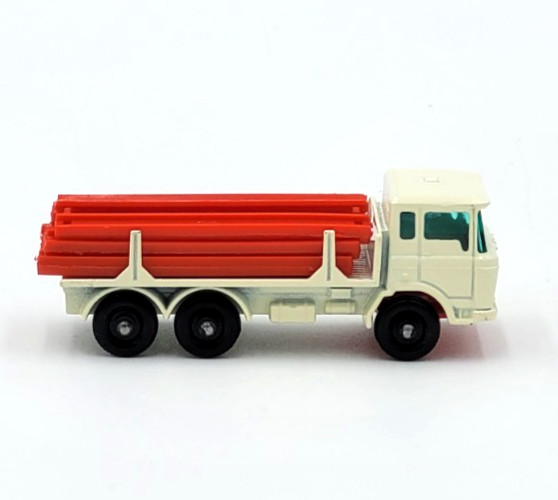 Vintage Matchbox Lesney DAF Girder Truck #58 White Cab Red Plastic Girder Pieces