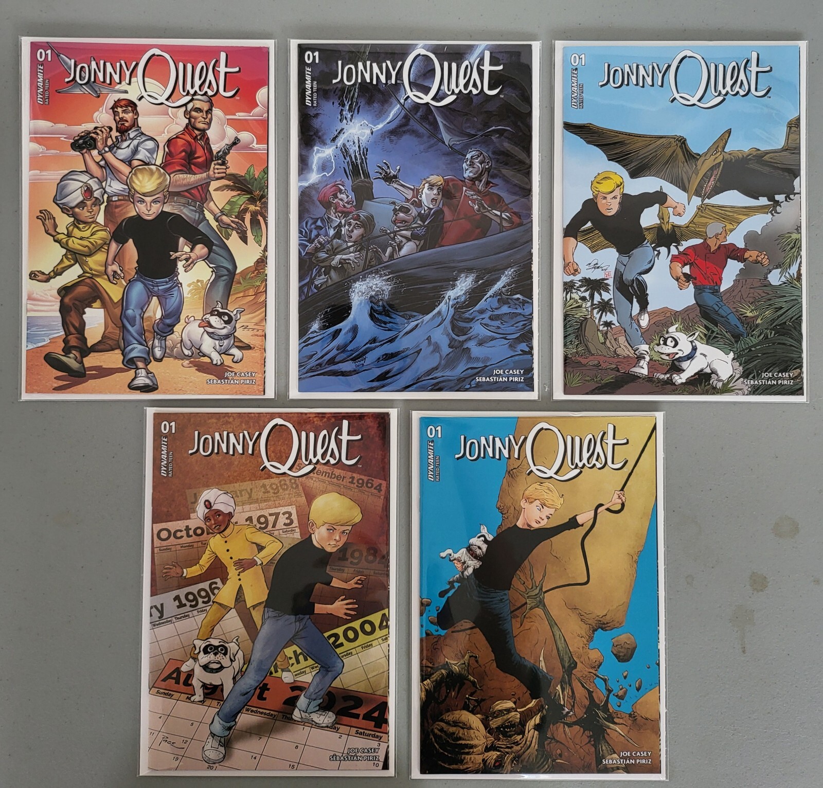 Jonny Quest #1 Lot, 5 Standard Covers, NM or Better , 1st