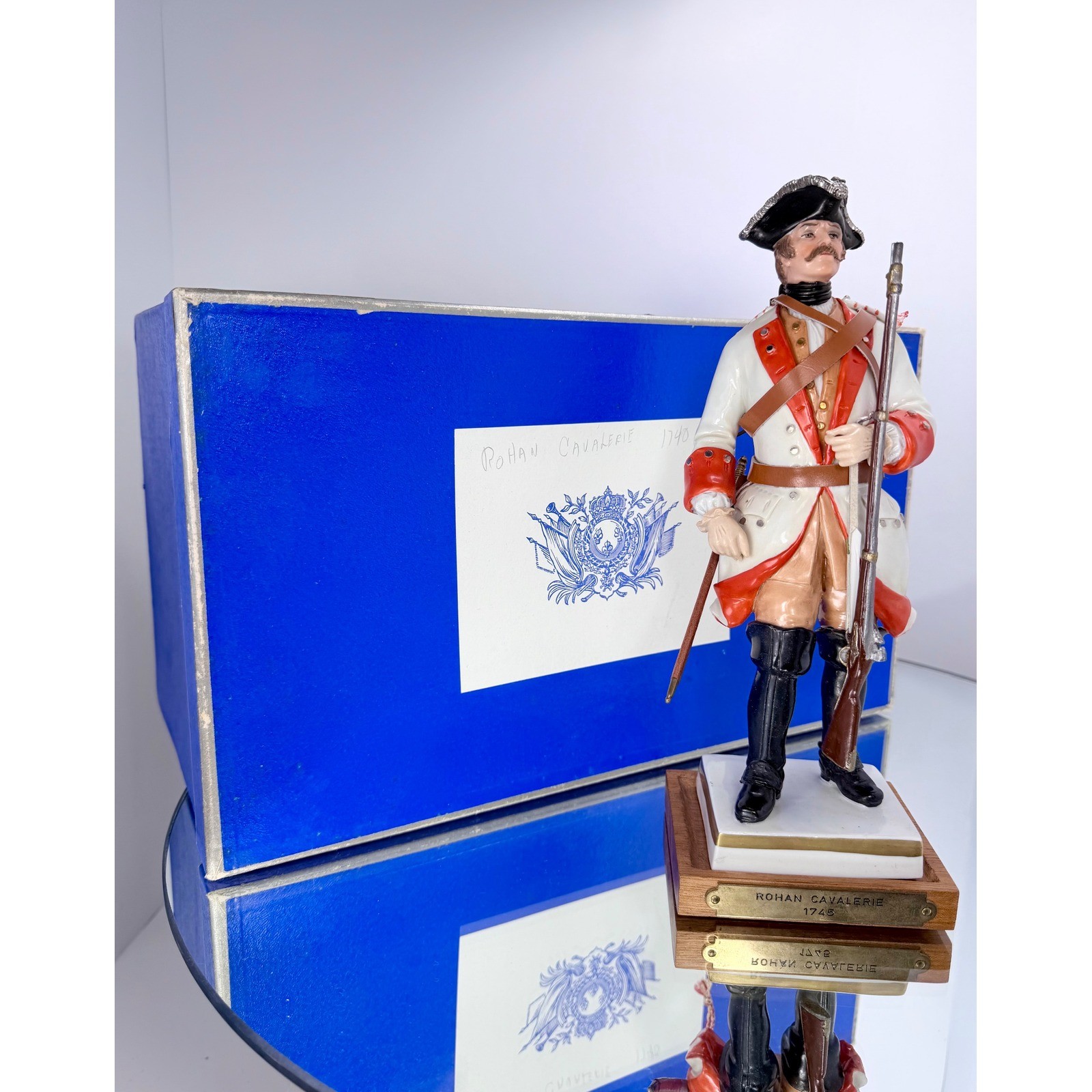 Minty Van Gerdinge Rohan Cavalerie 1745 Porcelain Figurine with Box